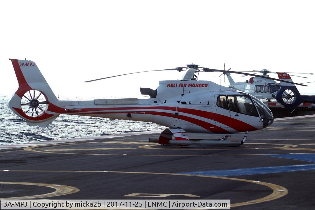 3A-MPJ, Eurocopter EC-130B-4 (AS-350B-4) C/N 3662, Parked