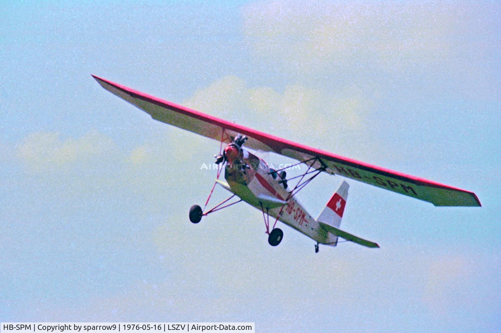 HB-SPM, 1957 Potez 60 Sauterelle C/N 3998, At Sitterdorf. Scanned from a negative.