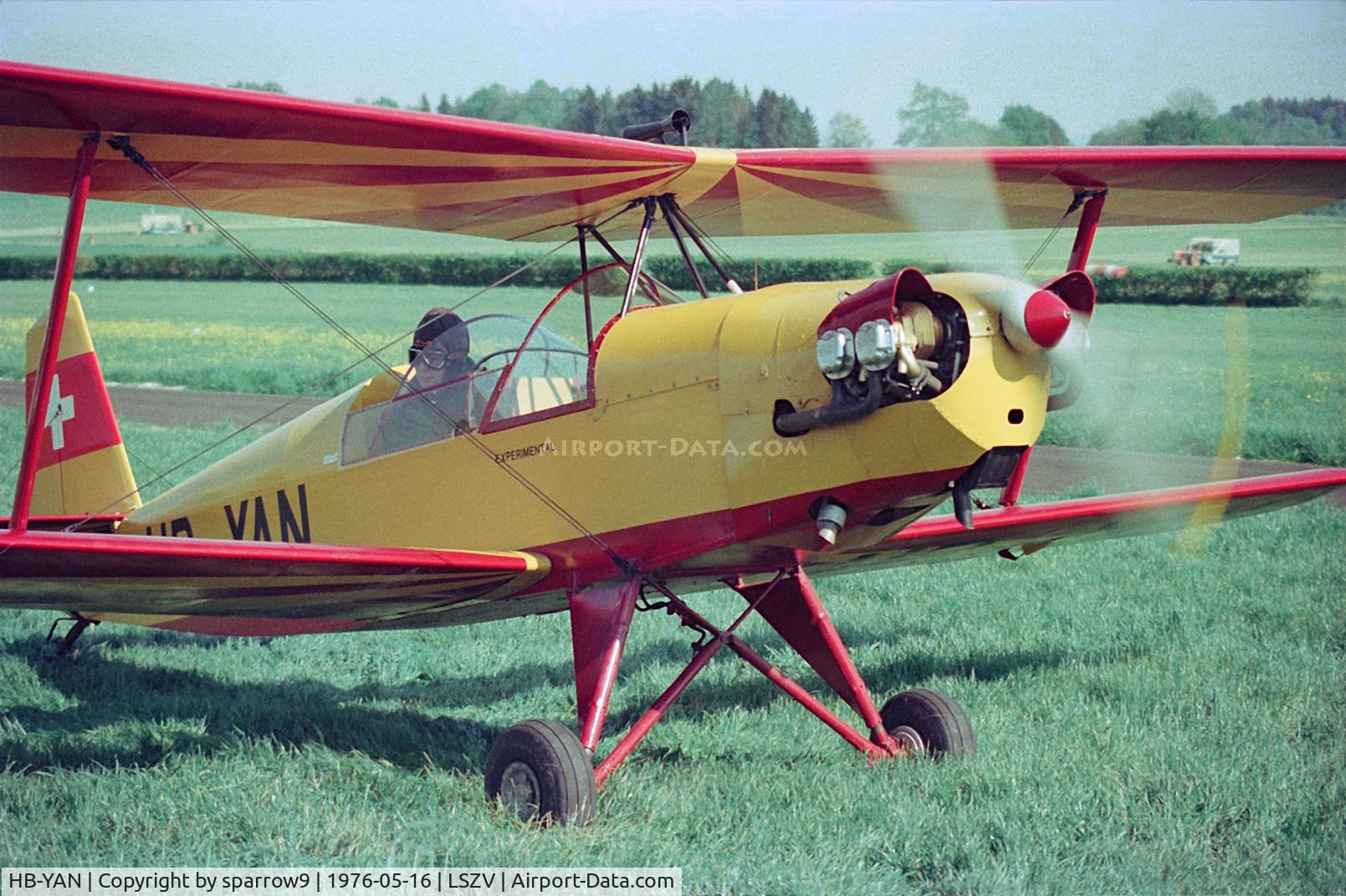 HB-YAN, 1943 Indraero Aero 101 C/N 11, At Sitterdorf airfield. Scanned from a negative.