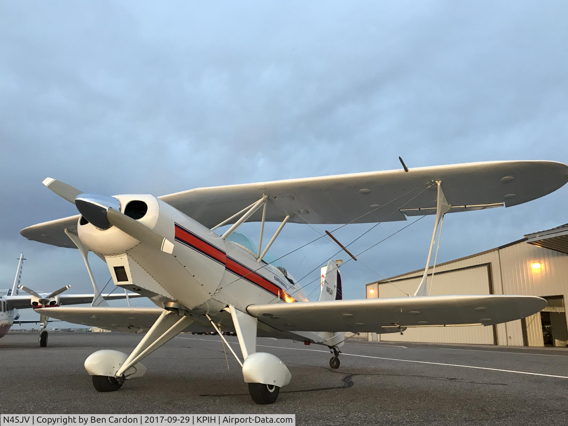N45JV, Stolp SA-300 Starduster Too C/N 001 (N45JV), Taken this fall after a flight over the city of Pocatello.