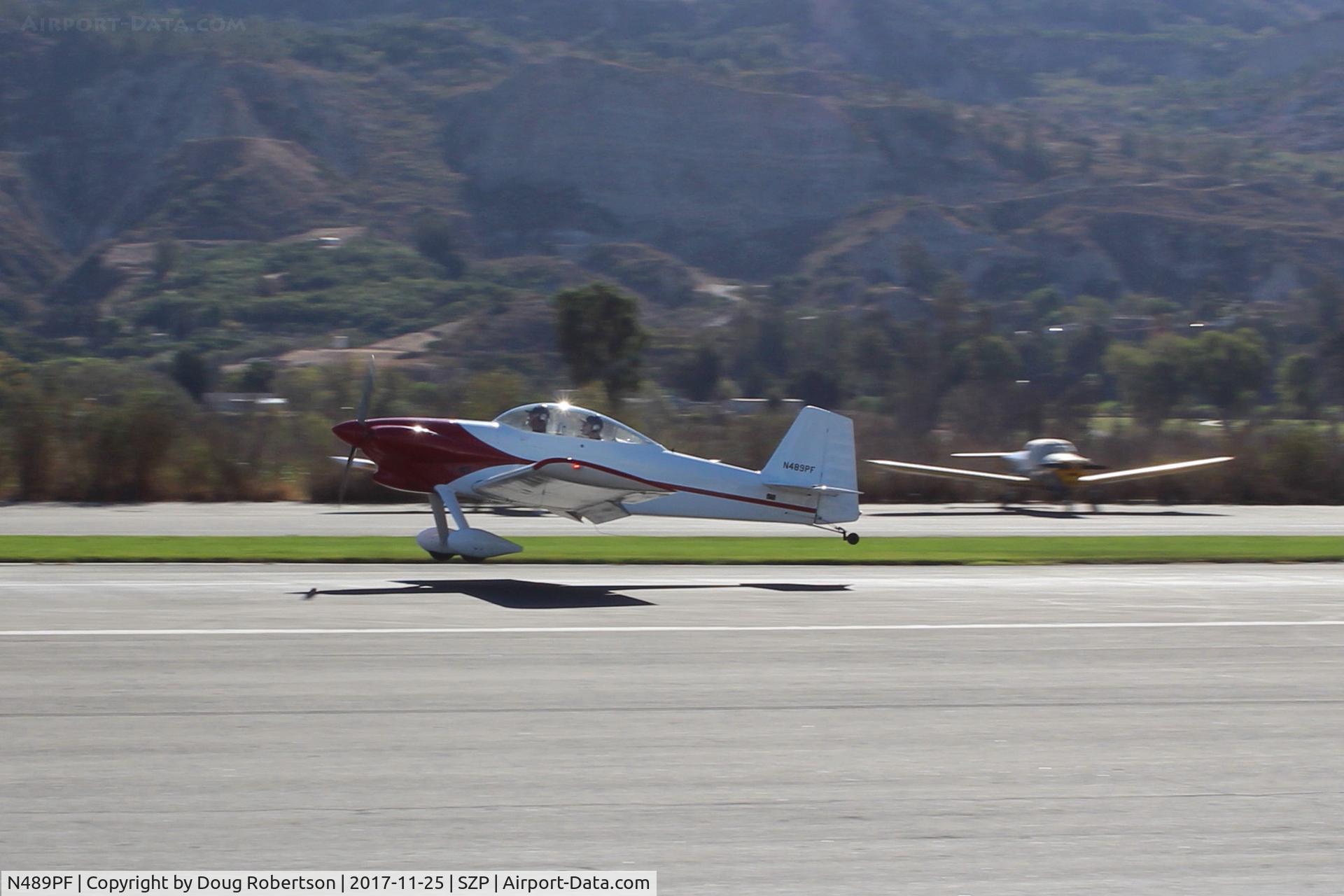N489PF, 2014 Vans RV-4 C/N 2813, 2014 Fleming VANs RV-4, Lycoming IO-360-A1A 200 Hp, landing Rwy 04