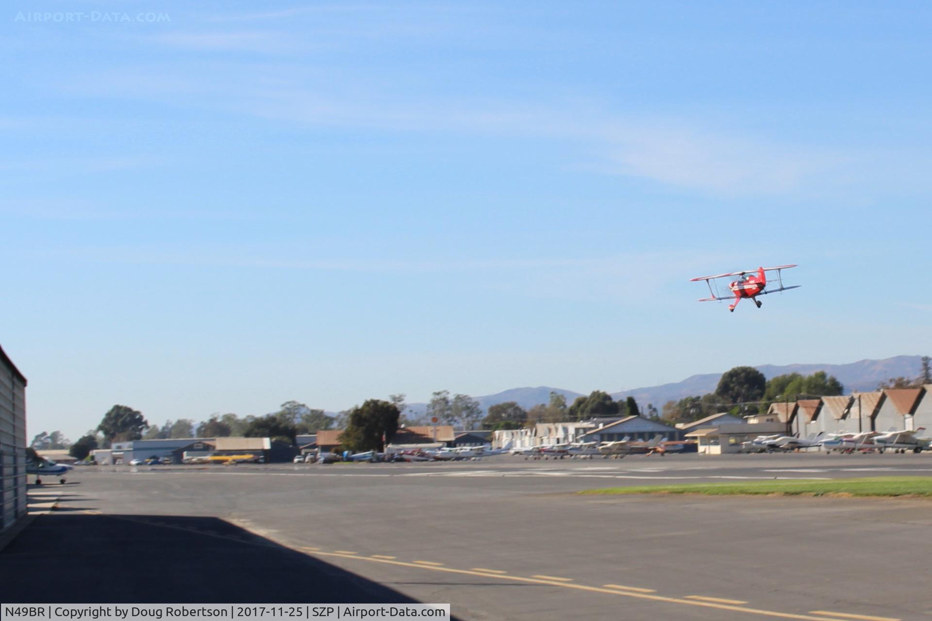 N49BR, Pitts S-2A Special C/N 2212, 1983 Aerotek PITTS S-2A SPECIAL, Lycoming AEIO-360 180 Hp, on final Rwy 22