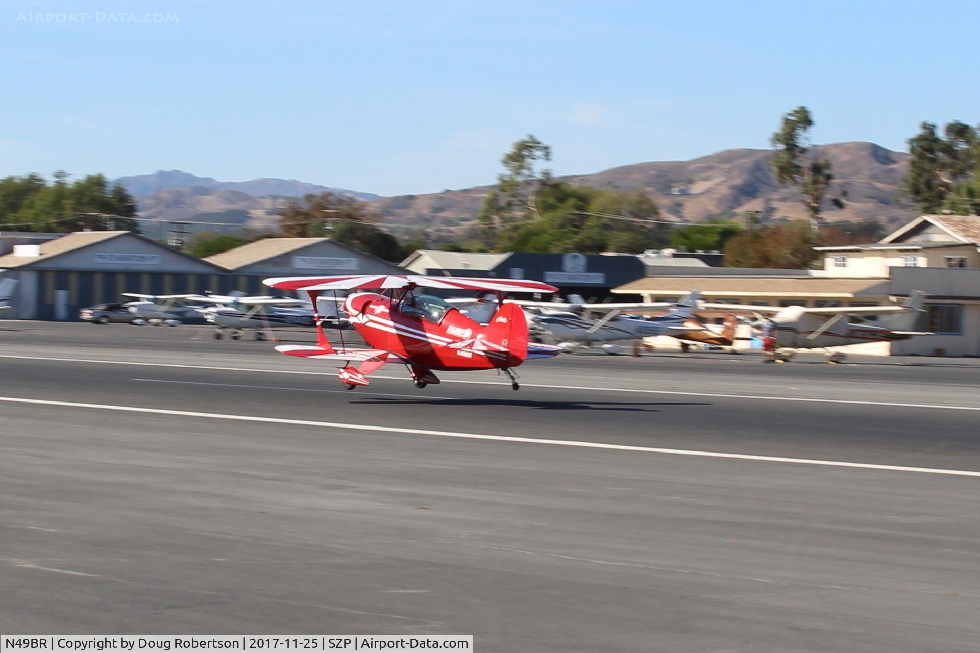 N49BR, Pitts S-2A Special C/N 2212, 1983 Aerotek PITTS S-2A SPECIAL, Lycoming AEIO-360 180 Hp, first landing Rwy 22