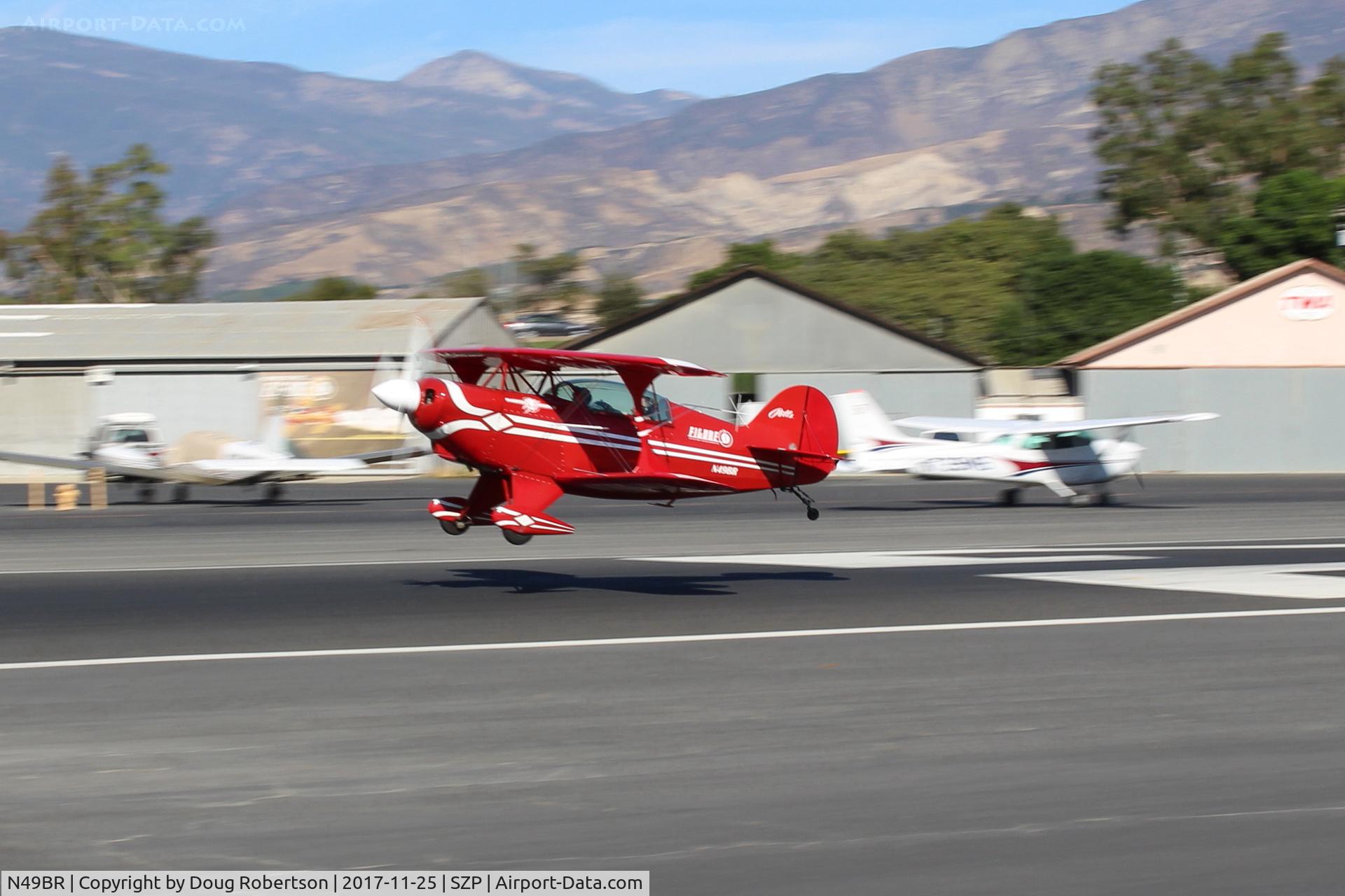 N49BR, Pitts S-2A Special C/N 2212, 1983 Aerotek PITTS S-2A SPECIAL, Lycoming AEIO-360 180 Hp, first landing today Rwy 22