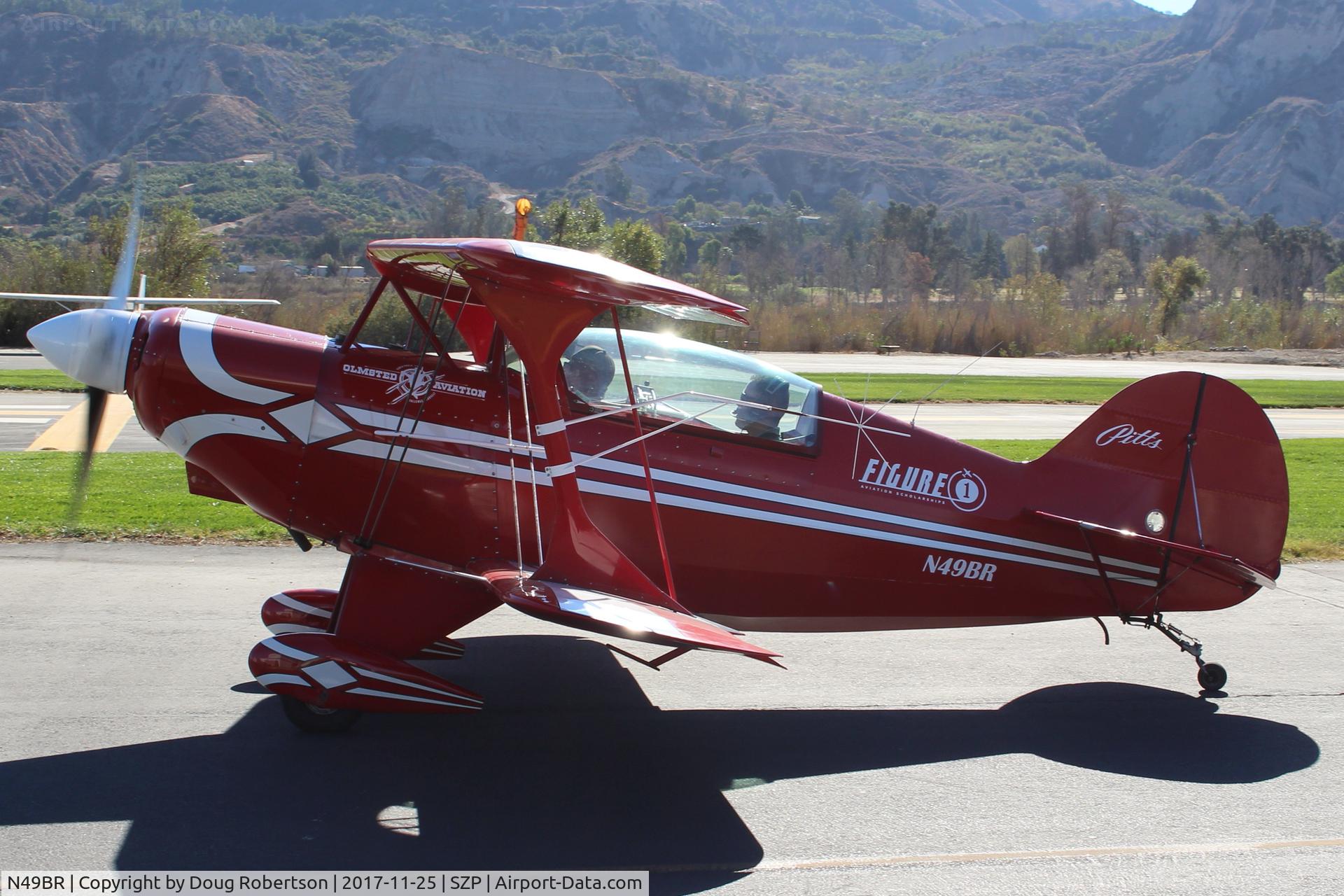 N49BR, Pitts S-2A Special C/N 2212, 1983 Aerotek PITTS S-2A SPECIAL, Lycoming AEIO-360 180 Hp, S-turns taxi