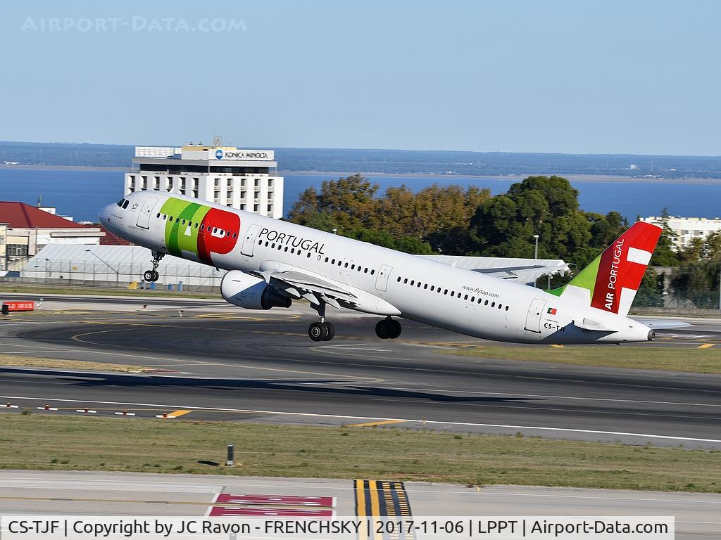 CS-TJF, 2000 Airbus A321-211 C/N 1399, Luis Vaz de Camoes take off runway 03