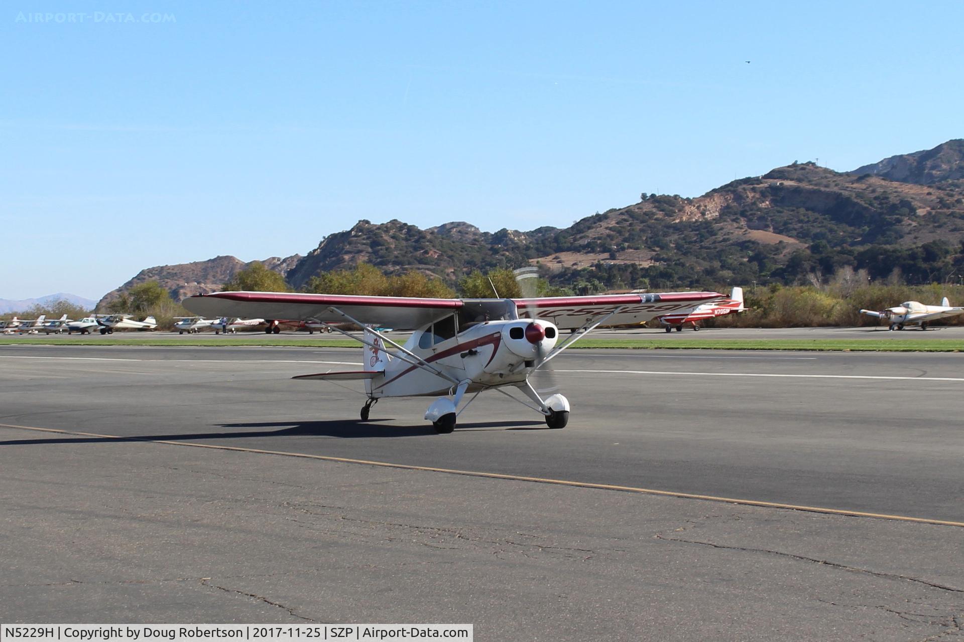N5229H, 1949 Piper PA-16 Clipper C/N 16-33, 1949 Piper PA-16 CLIPPER 'LIL DEVIL', Lycoming O-290 135 Hp, taxi to Rwy 04
