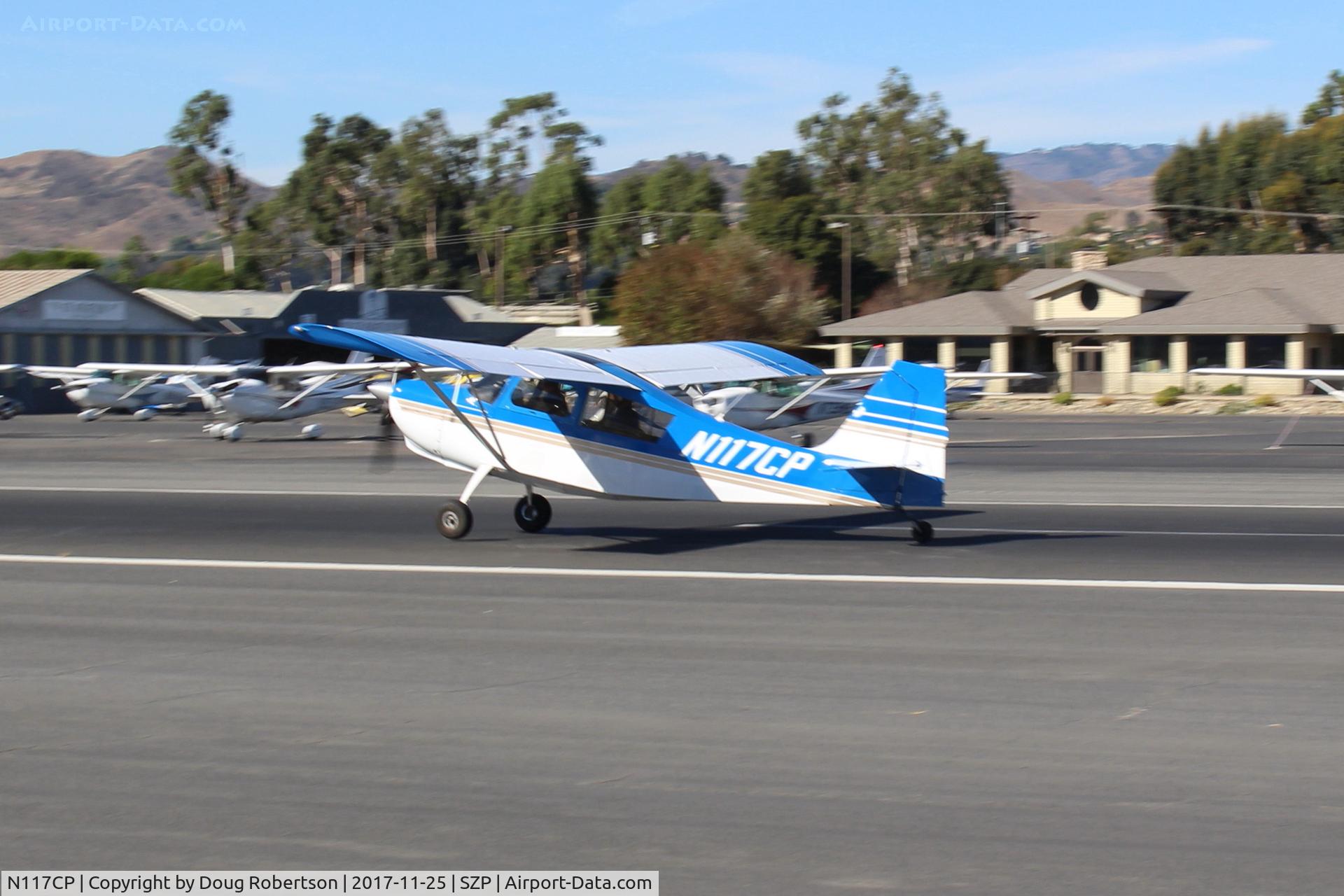 N117CP, American Champion 7GCBC Citabria C/N 1275-99, 1999 American Champioon 7GCBC CITABRIA, Lycoming O-320 150 Hp, landing roll Rwy 22