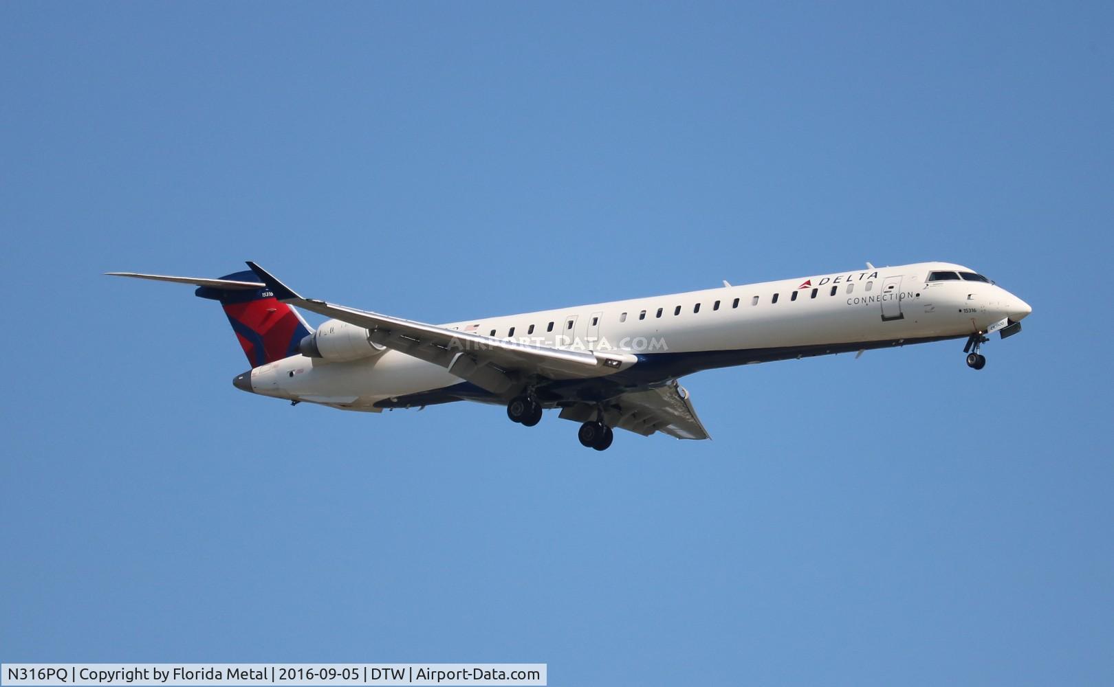 N316PQ, 2014 Bombardier CRJ-900LR (CL-600-2D24) C/N 15316, Delta Connection
