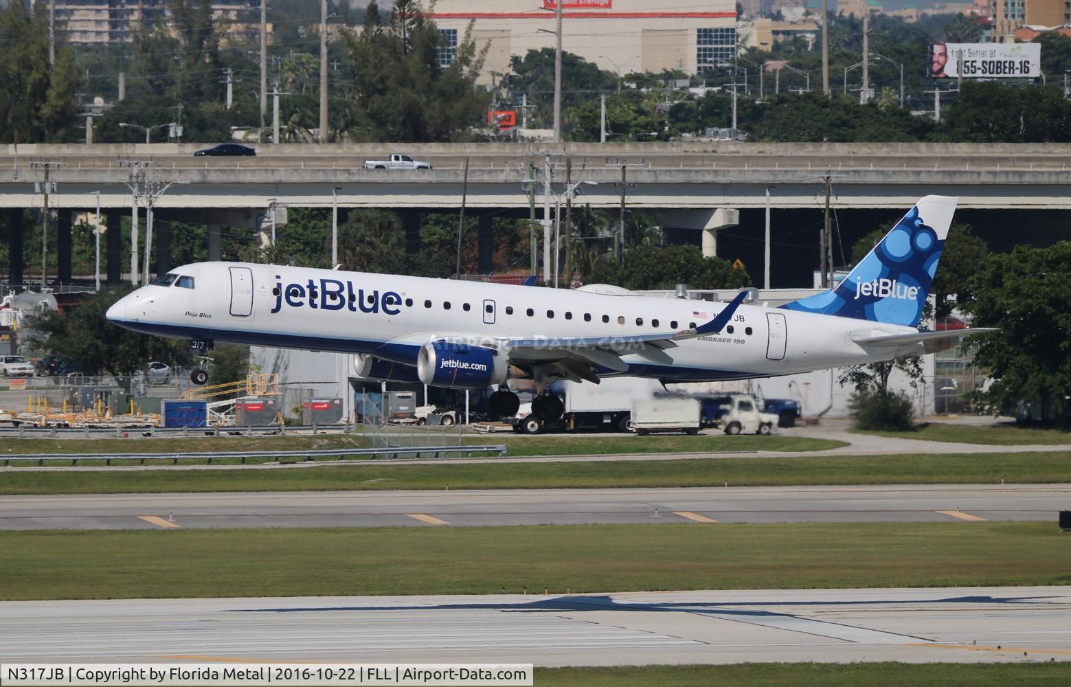 N317JB, 2010 Embraer ERJ-190-100 IGW 190AR C/N 19000363, Jet Blue