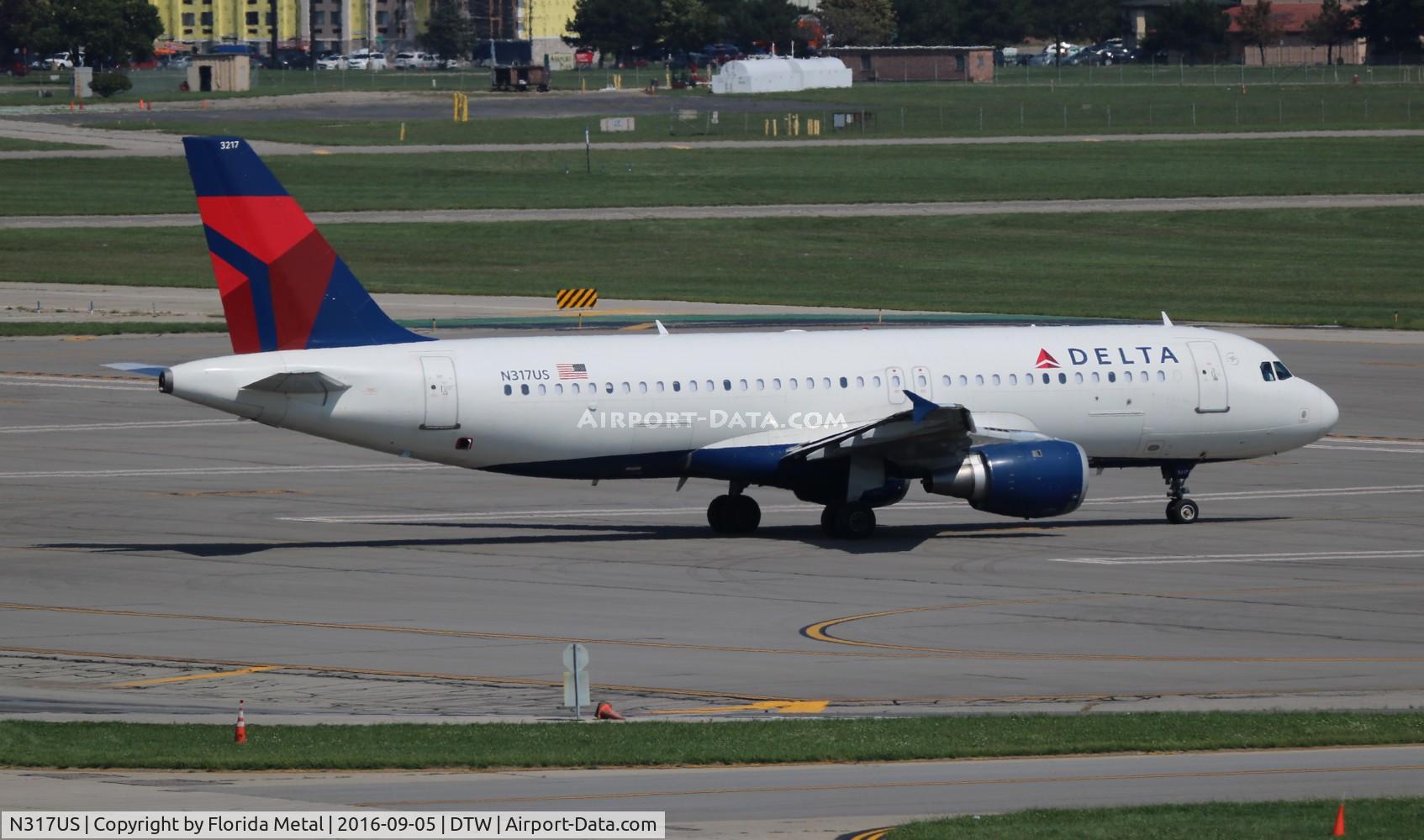 N317US, 1991 Airbus A320-211 C/N 197, Delta