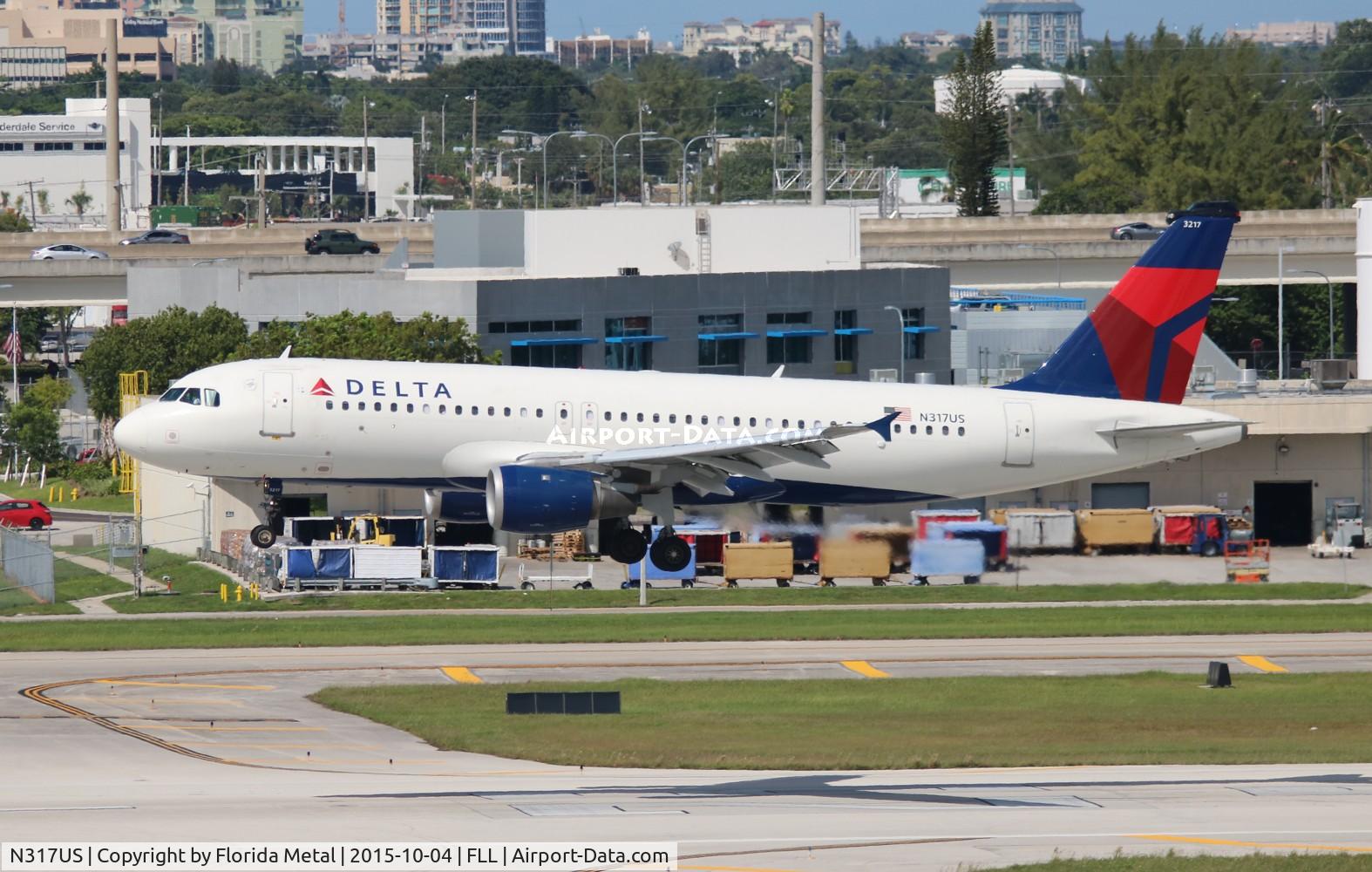 N317US, 1991 Airbus A320-211 C/N 197, Delta