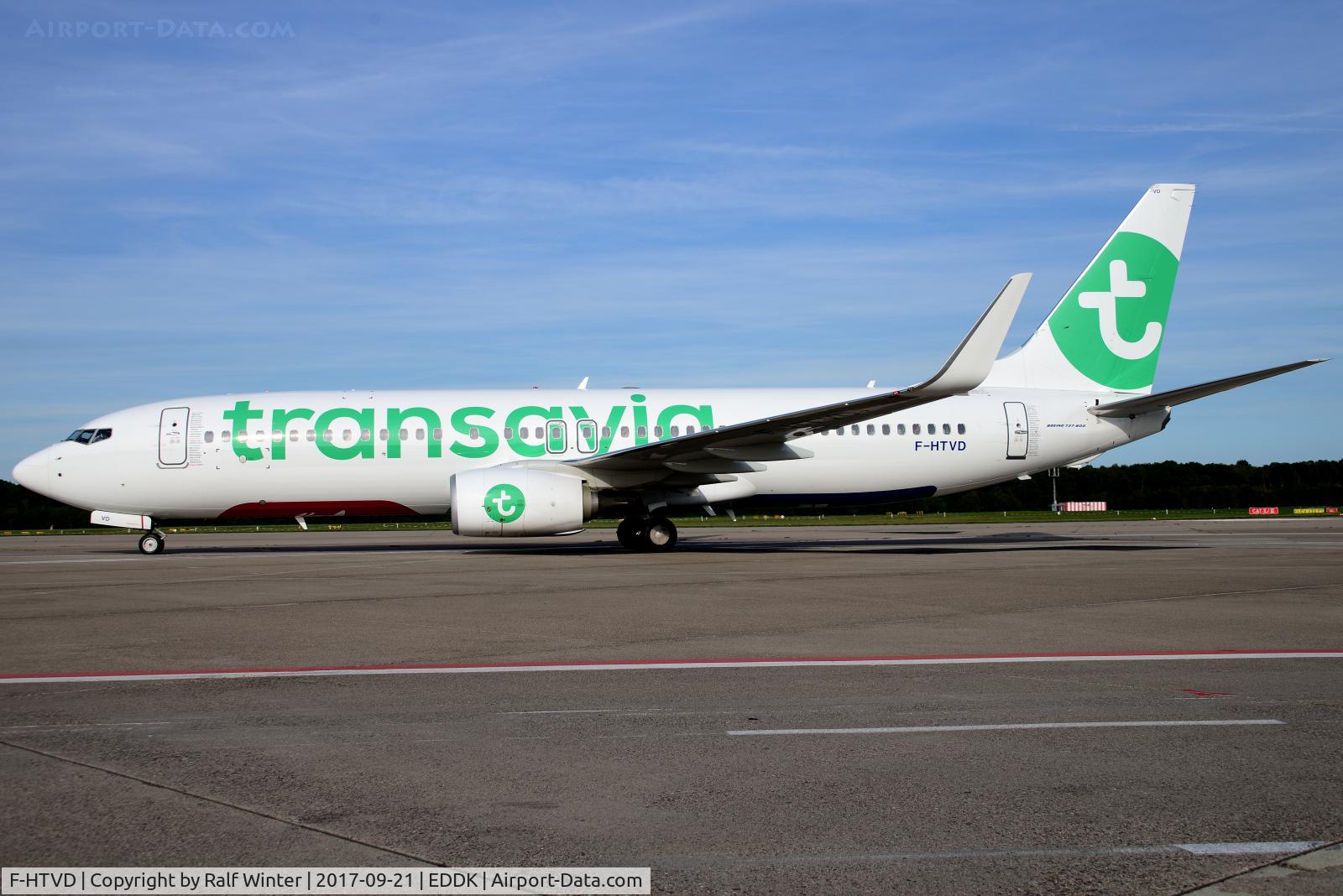 F-HTVD, 2017 Boeing 737-8K2 C/N 62154, Boeing 737-8K2(W) - TO TVF Transavia France - 62154 - F-HTVD - 21.09.2017