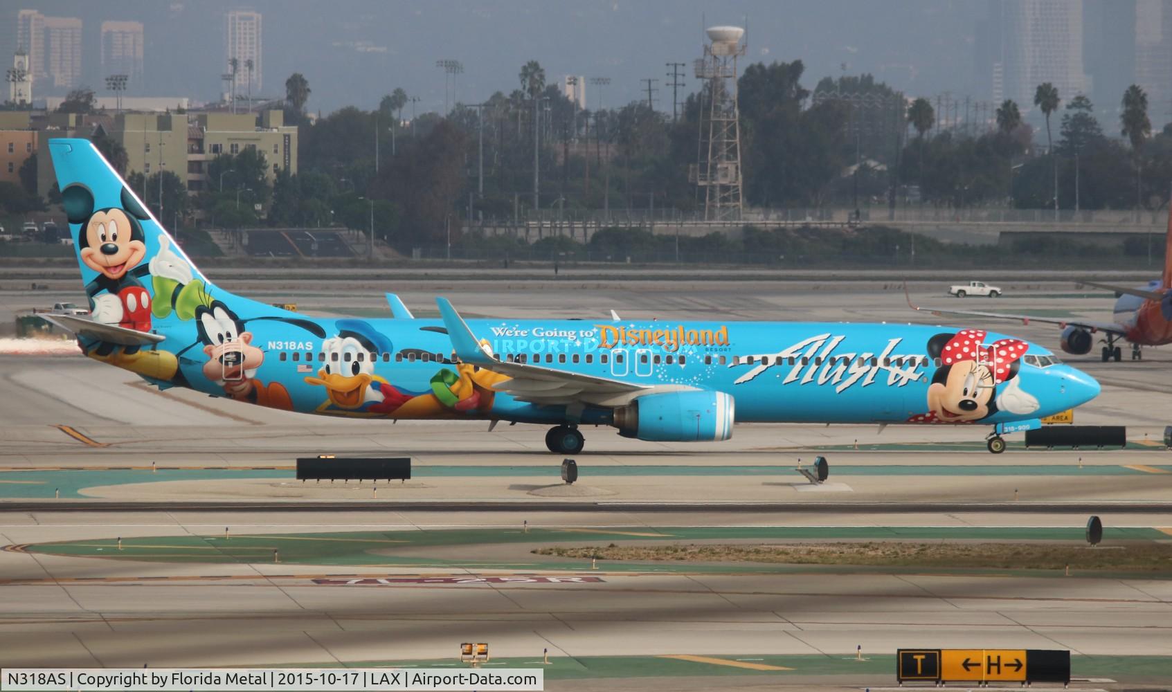 N318AS, 2003 Boeing 737-990 C/N 30018, Alaska Disneyland