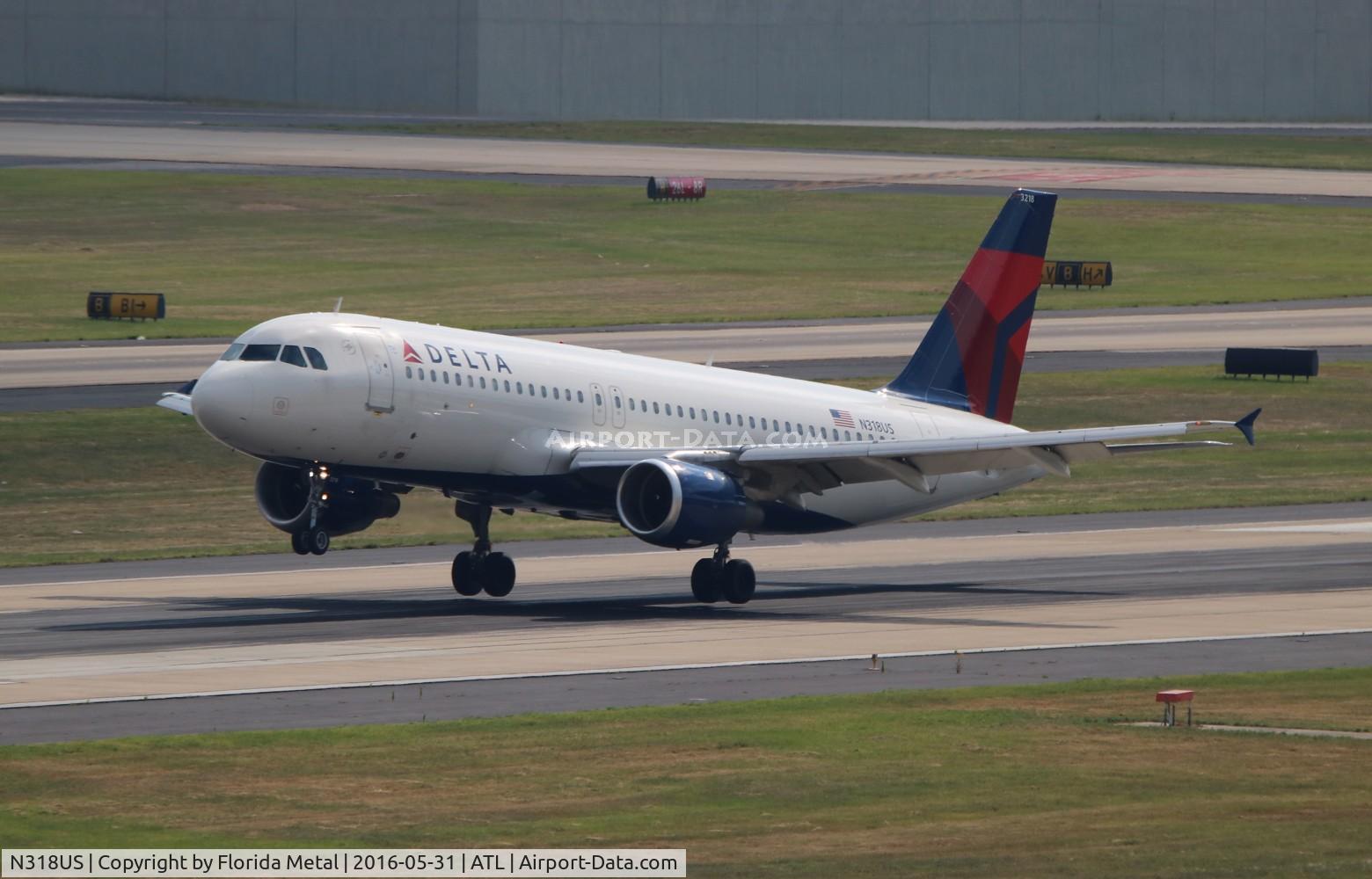 N318US, 1991 Airbus A320-211 C/N 206, Delta