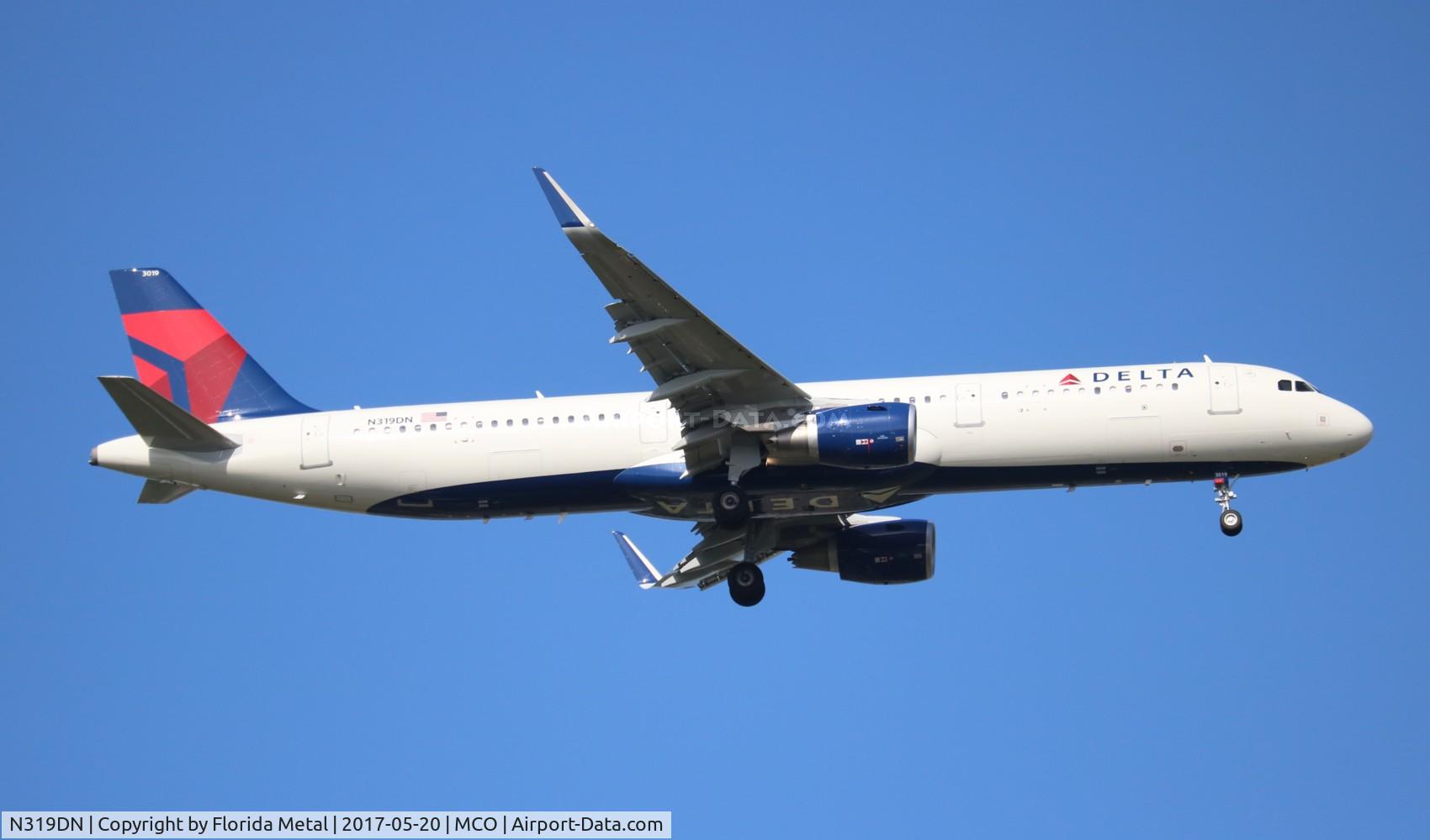 N319DN, 2017 Airbus A321-211 C/N 7479, Delta