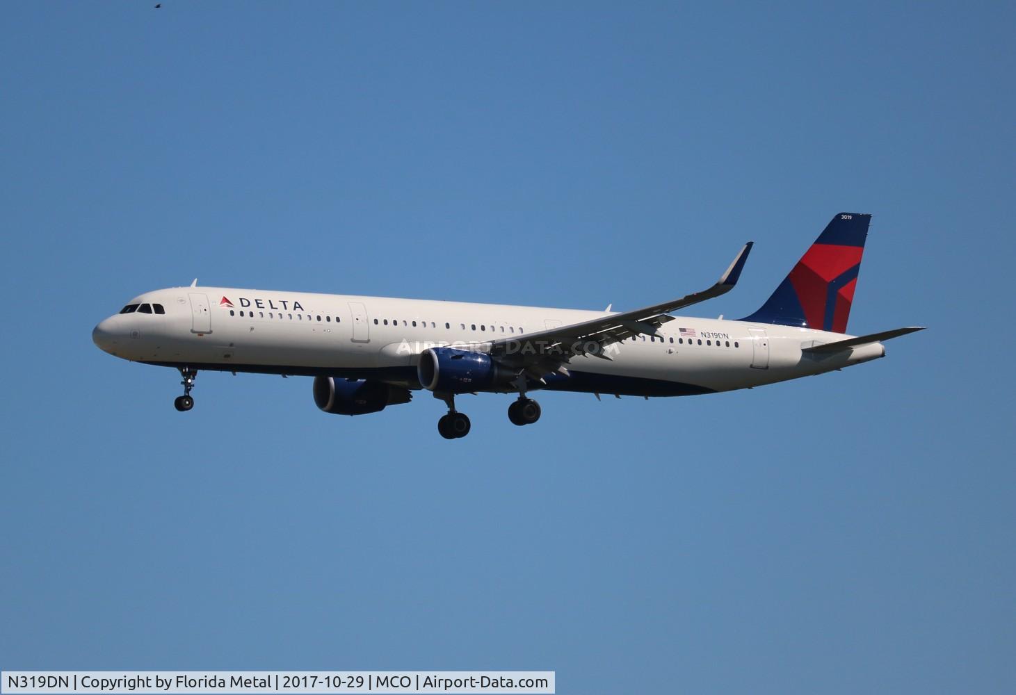 N319DN, 2017 Airbus A321-211 C/N 7479, Delta