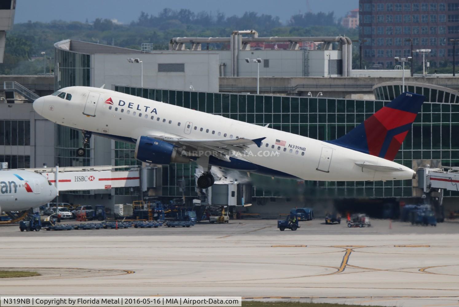 N319NB, 2000 Airbus A319-114 C/N 1346, Delta