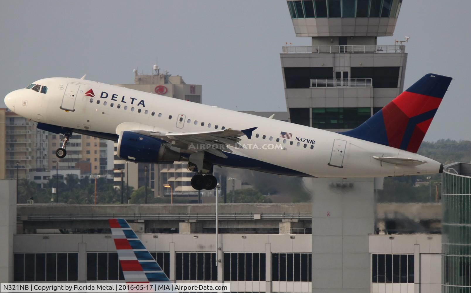 N321NB, 2001 Airbus A319-114 C/N 1414, Delta
