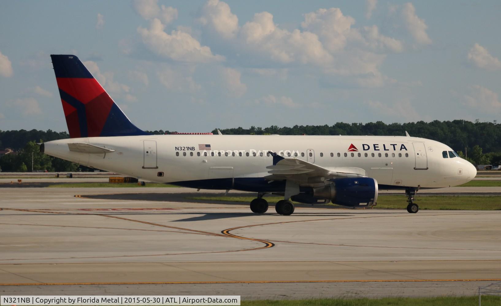 N321NB, 2001 Airbus A319-114 C/N 1414, Delta