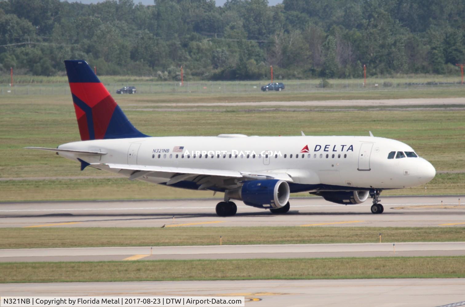 N321NB, 2001 Airbus A319-114 C/N 1414, Delta