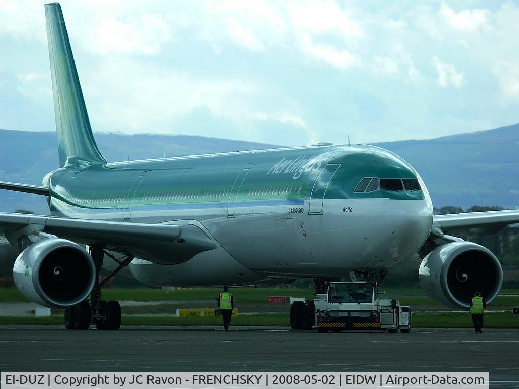 EI-DUZ, 2007 Airbus A330-302 C/N 847, Aer Lingus (St.Aoife) pushback to north america