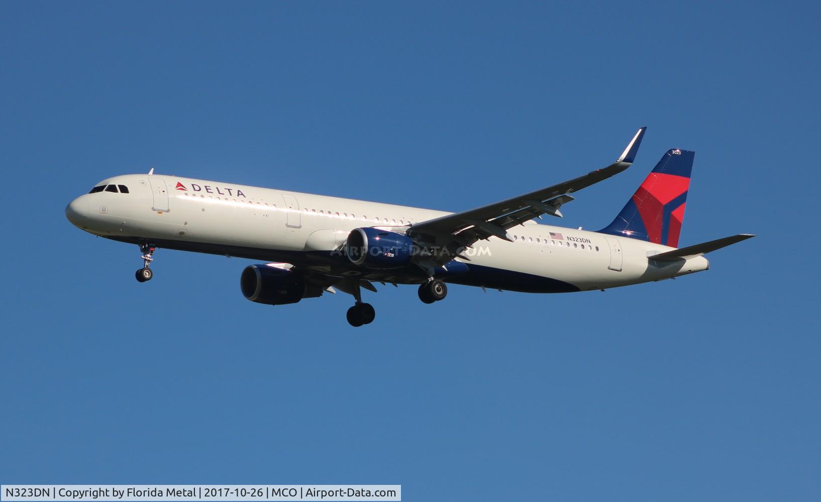 N323DN, 2017 Airbus A321-211 C/N 7672, Delta