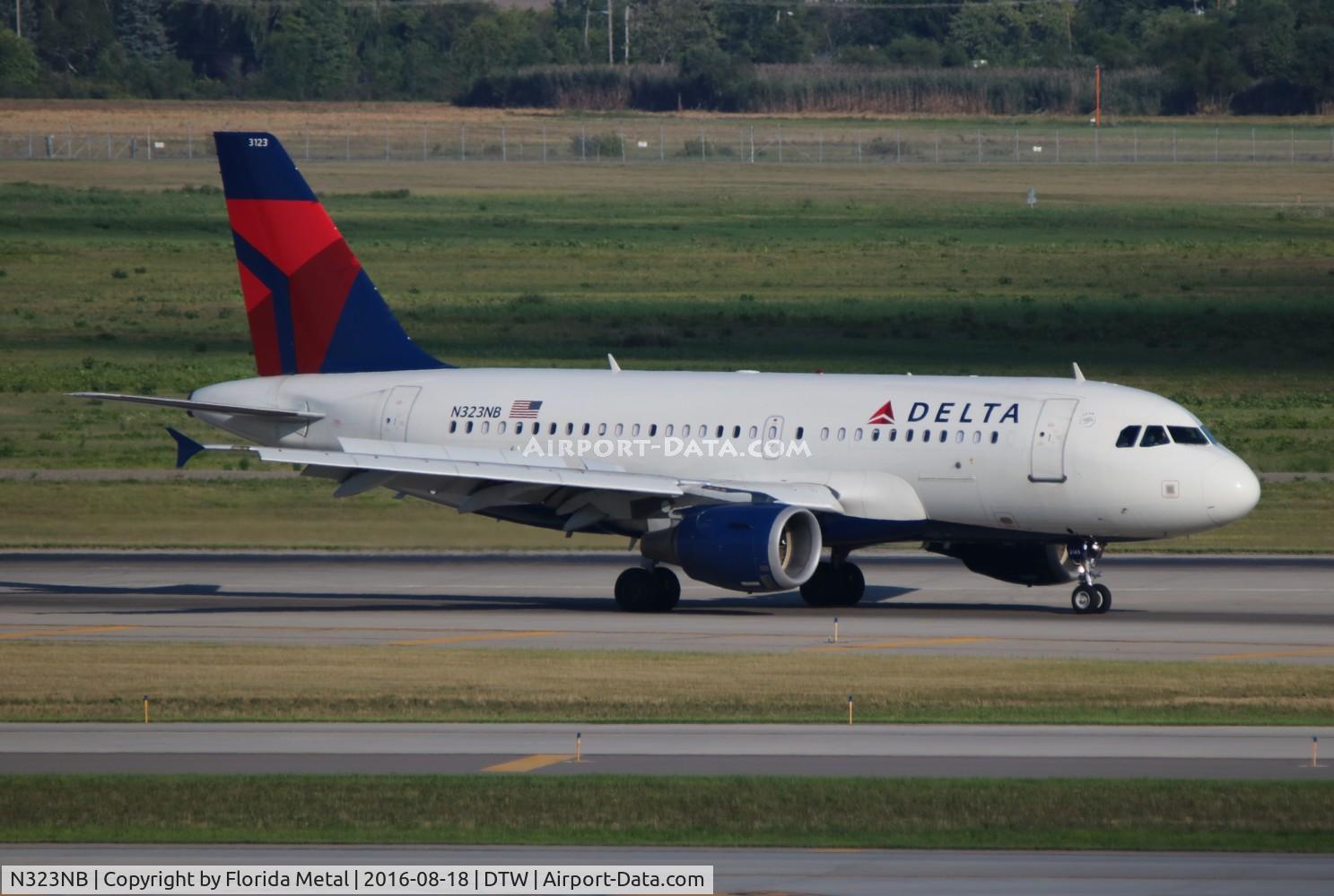 N323NB, 2001 Airbus A319-114 C/N 1453, Delta