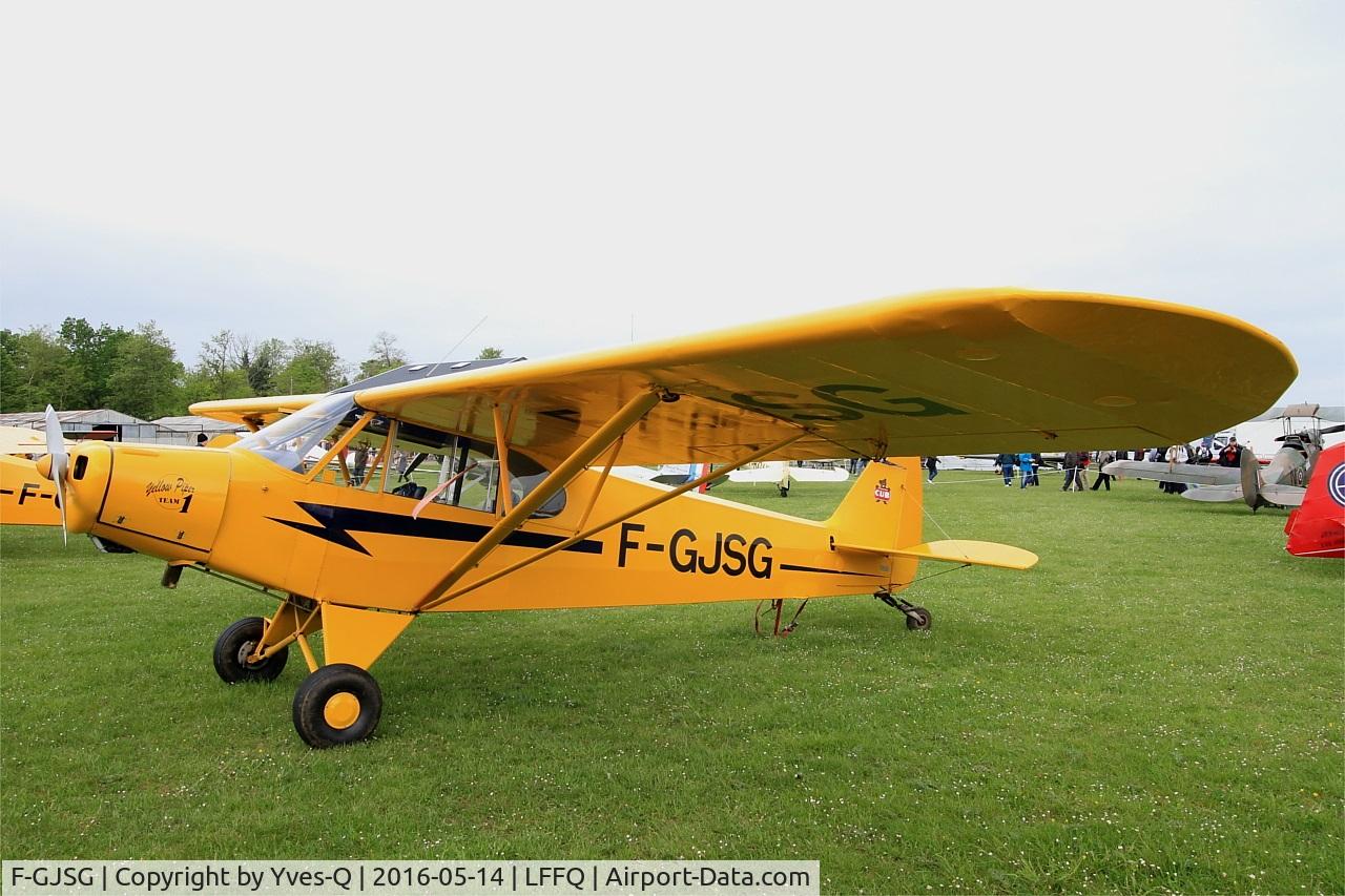 F-GJSG, Piper PA-18 Super Cub C/N 18-5648, Piper PA-18, Static park, La Ferté-Alais airfield (LFFQ) Air show 2016