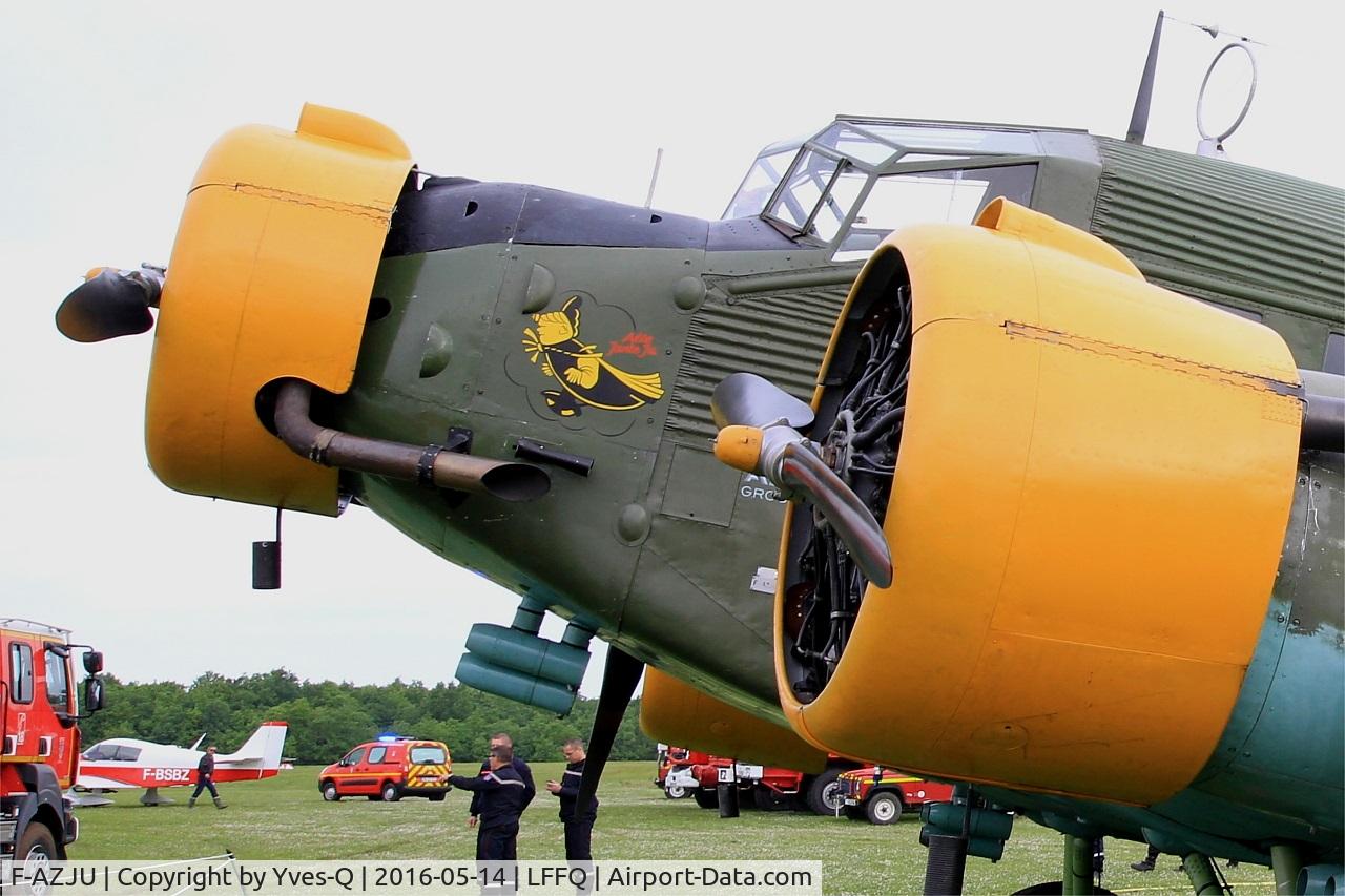 F-AZJU, 1952 Junkers (CASA) 352L (Ju-52) C/N 103, Junkers (CASA) 352L (Ju-52), Noze airframe close up view, La Ferté-Alais airfield (LFFQ) Air show 2016