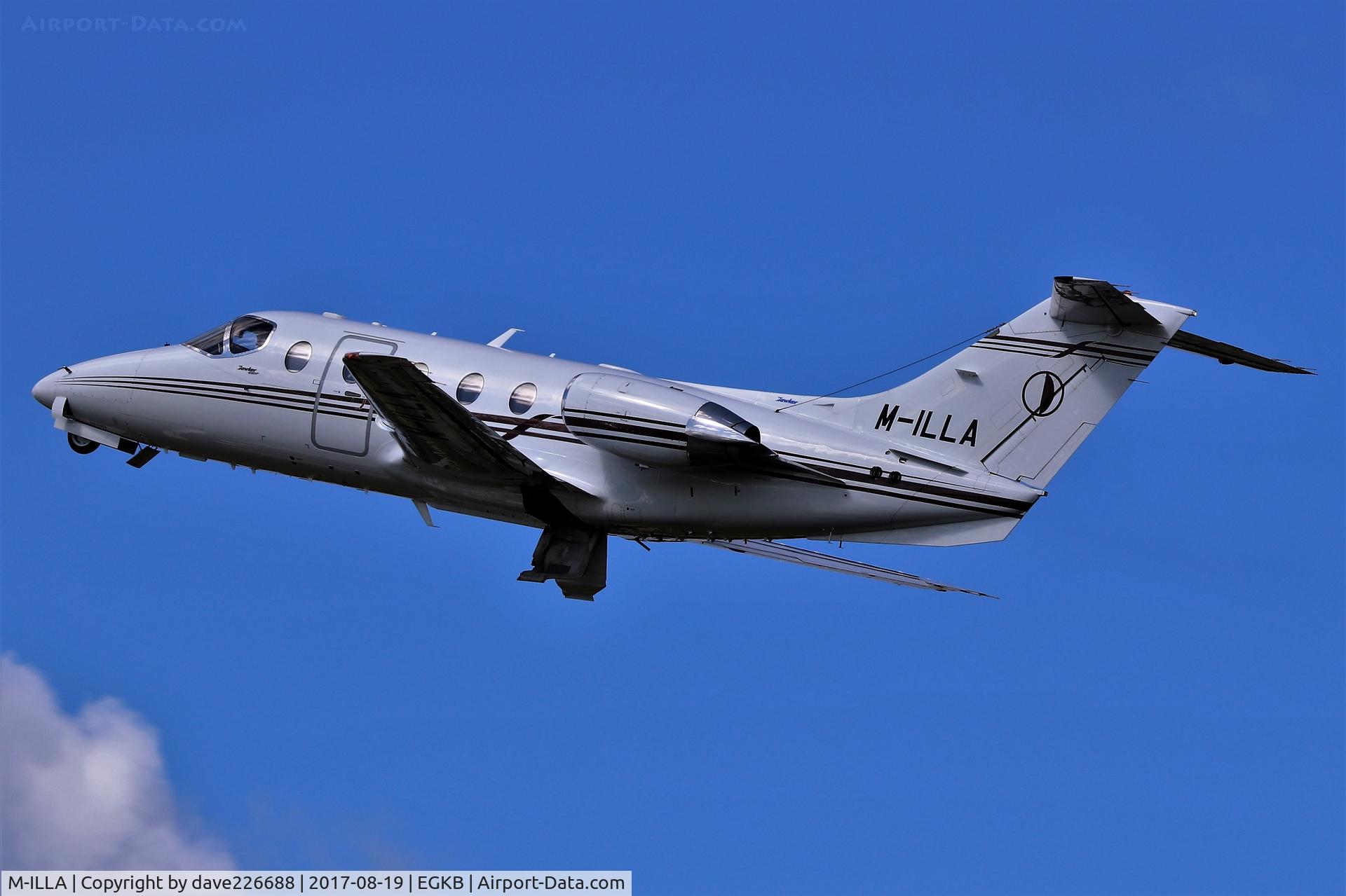 M-ILLA, 2008 Hawker Beechcraft 400A Beechjet C/N RK-548, M-ILLA departing Biggin Hill at the 100th celebration air display