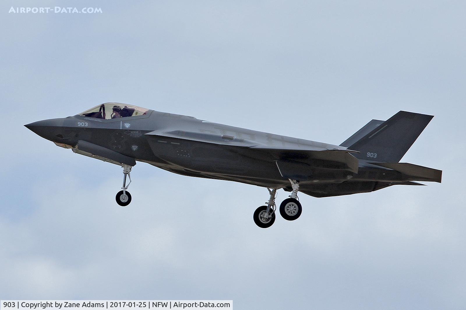 903, 2016 Lockheed Martin F-35A Lightning II C/N AS-03, Israeli F-35A Landing at NAS Fort Worth 
(this aircraft was eventually renumbered as 904)