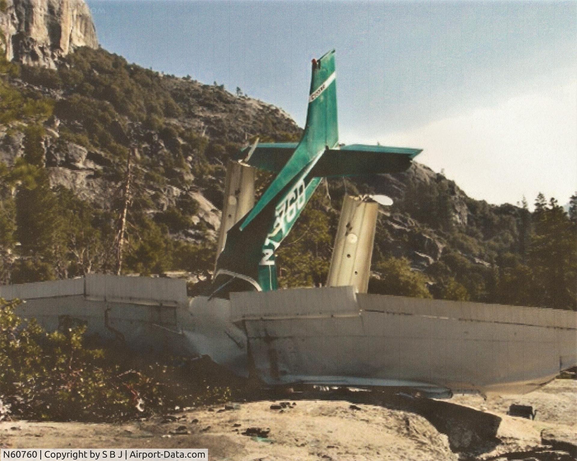 N60760, 1969 Cessna 150J C/N 15070555, 760 was unable to clear rising terrain near Yosemite, Calif. on 4-18-2008.