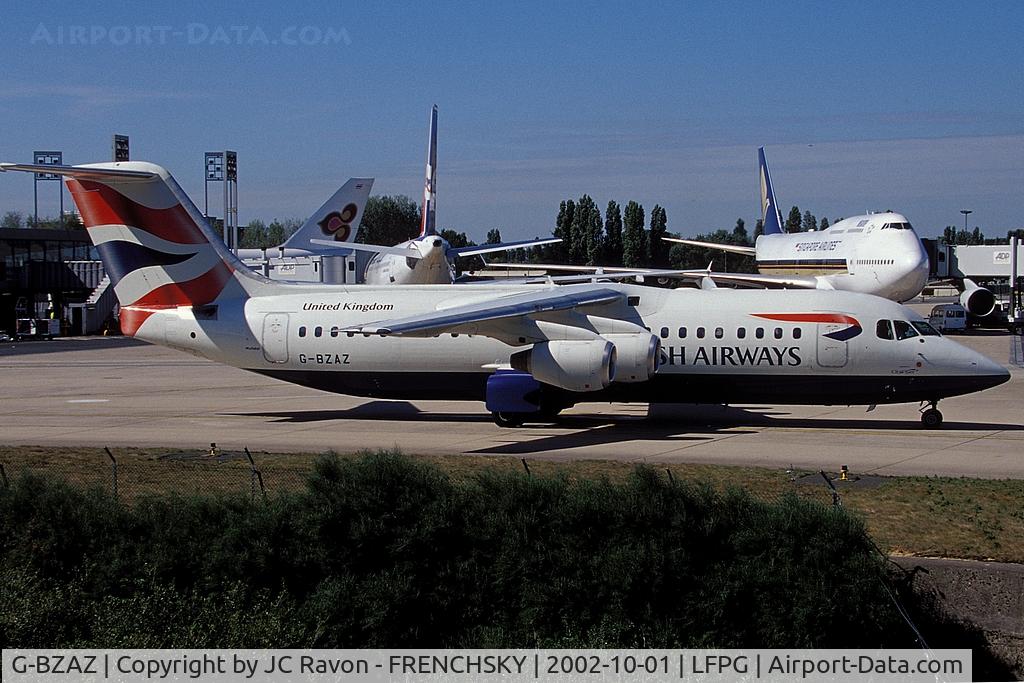 G-BZAZ, 2000 British Aerospace Avro 146-RJ100 C/N E3369, CityFlyer Express
