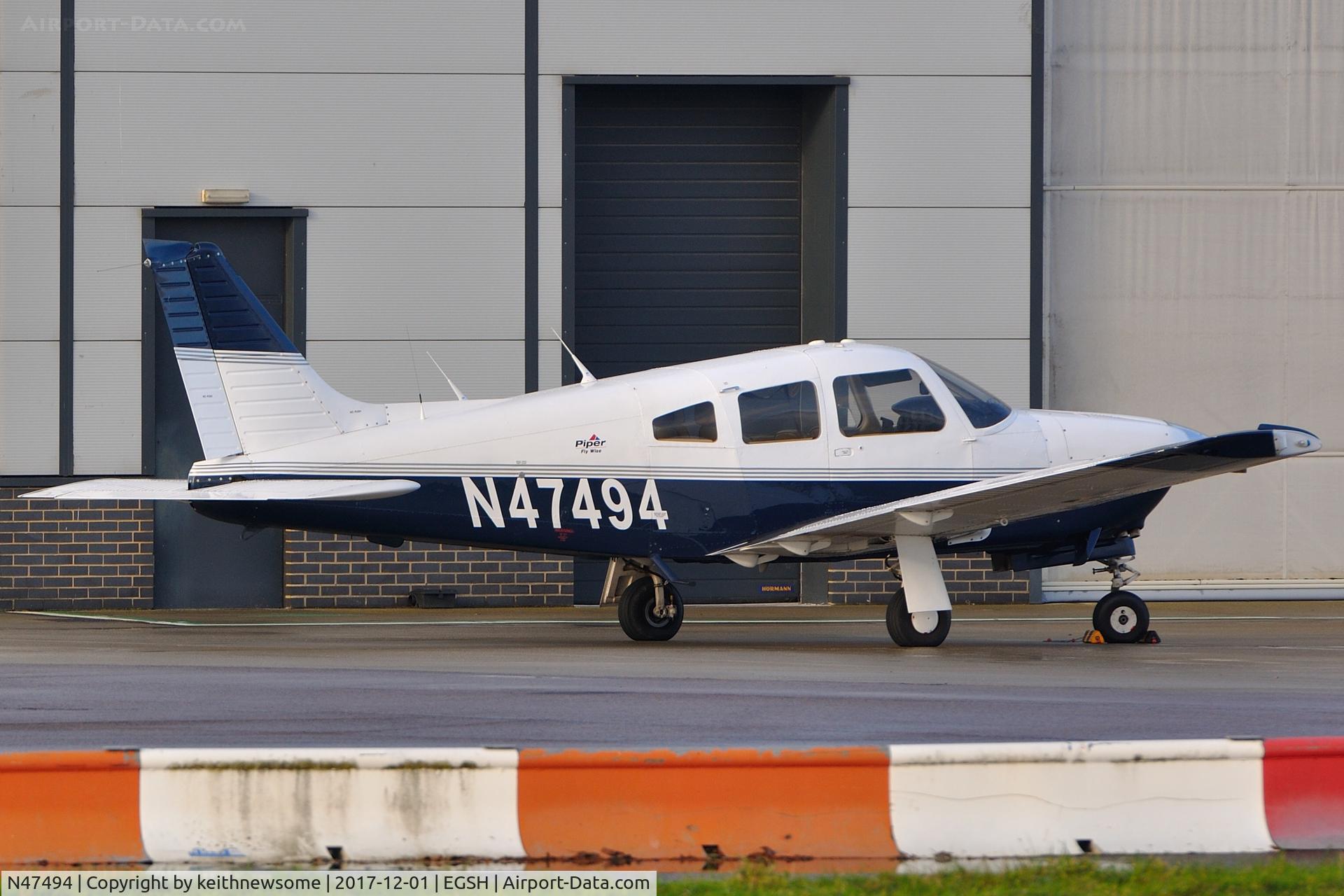 N47494, Piper PA-28R-201 Cherokee Arrow III C/N 28R-7737166, Welcome return visitor.
