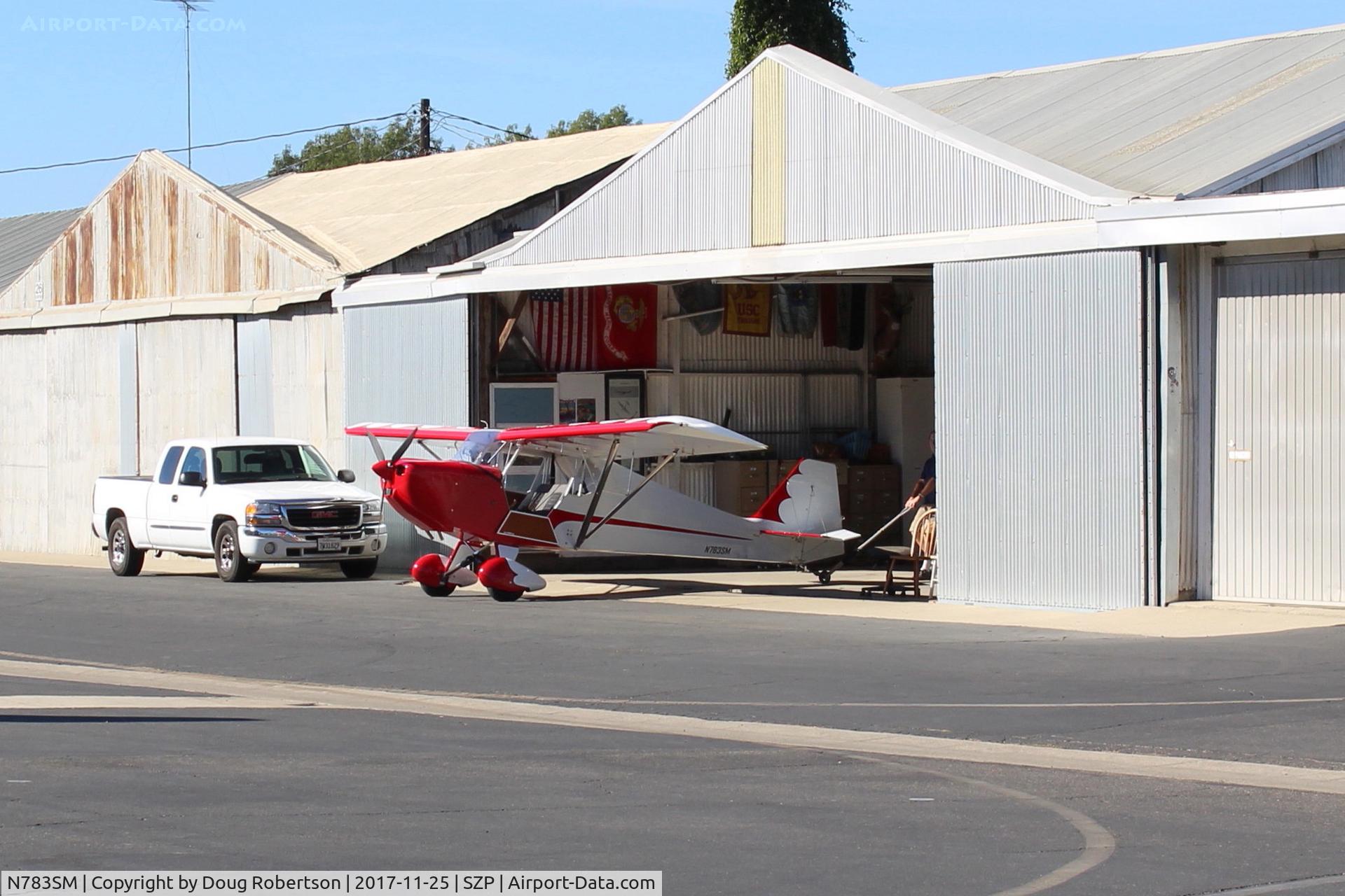 N783SM, Fisher Dakota Hawk C/N DH29, 2011 Fisher Flying Products DAKOTA HAWK, Rotax 912UL 85 Hp, two-place side by side, at its hangar