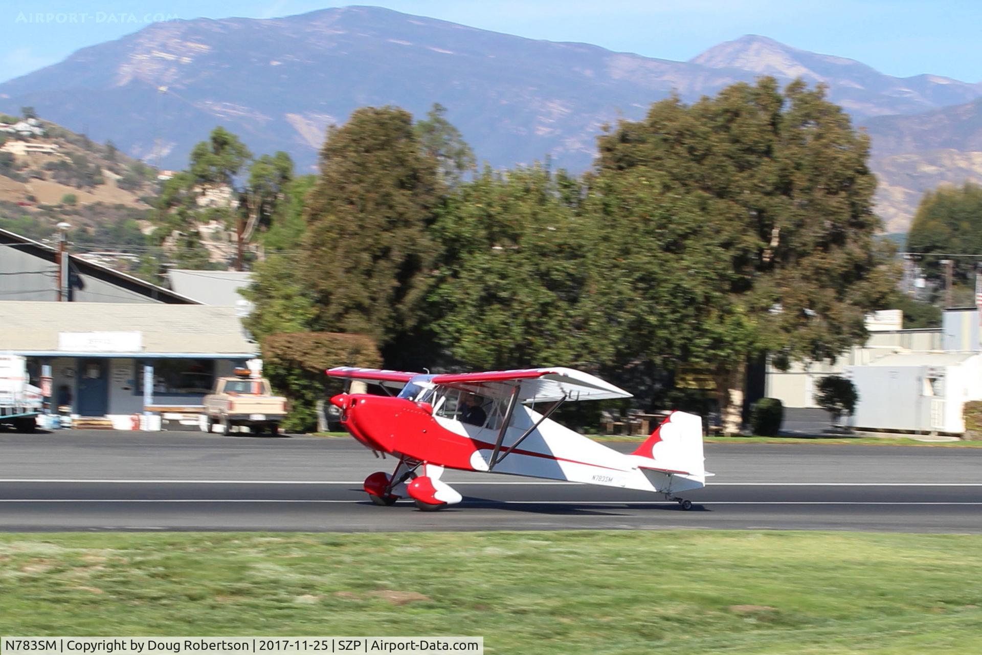N783SM, Fisher Dakota Hawk C/N DH29, 2011 Fisher Flying Products DAKOTA HAWK, Rotax 912UL 80 Hp, landing roll Rwy 22
