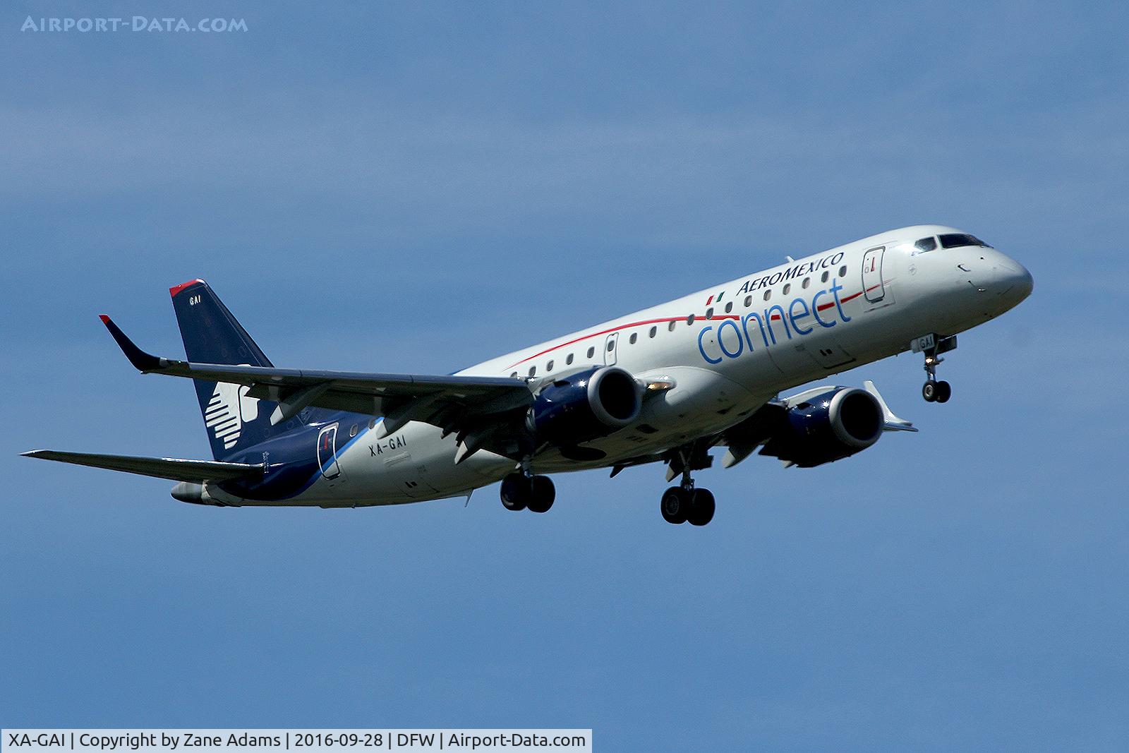 XA-GAI, 2014 Embraer 190LR (ERJ-190-100LR) C/N 19000672, Arriving at DFW Airport