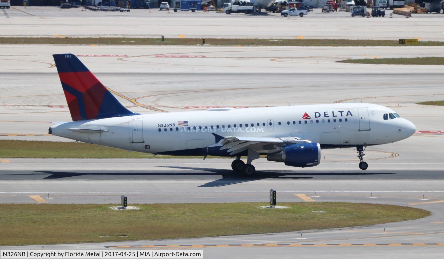 N326NB, 2001 Airbus A319-114 C/N 1498, Delta