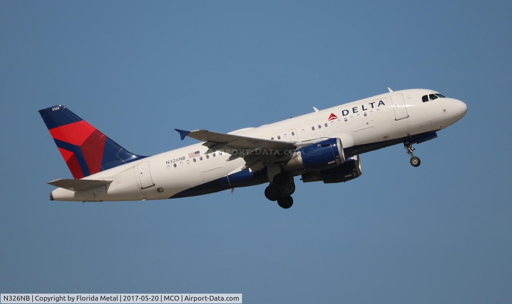 N326NB, 2001 Airbus A319-114 C/N 1498, Delta