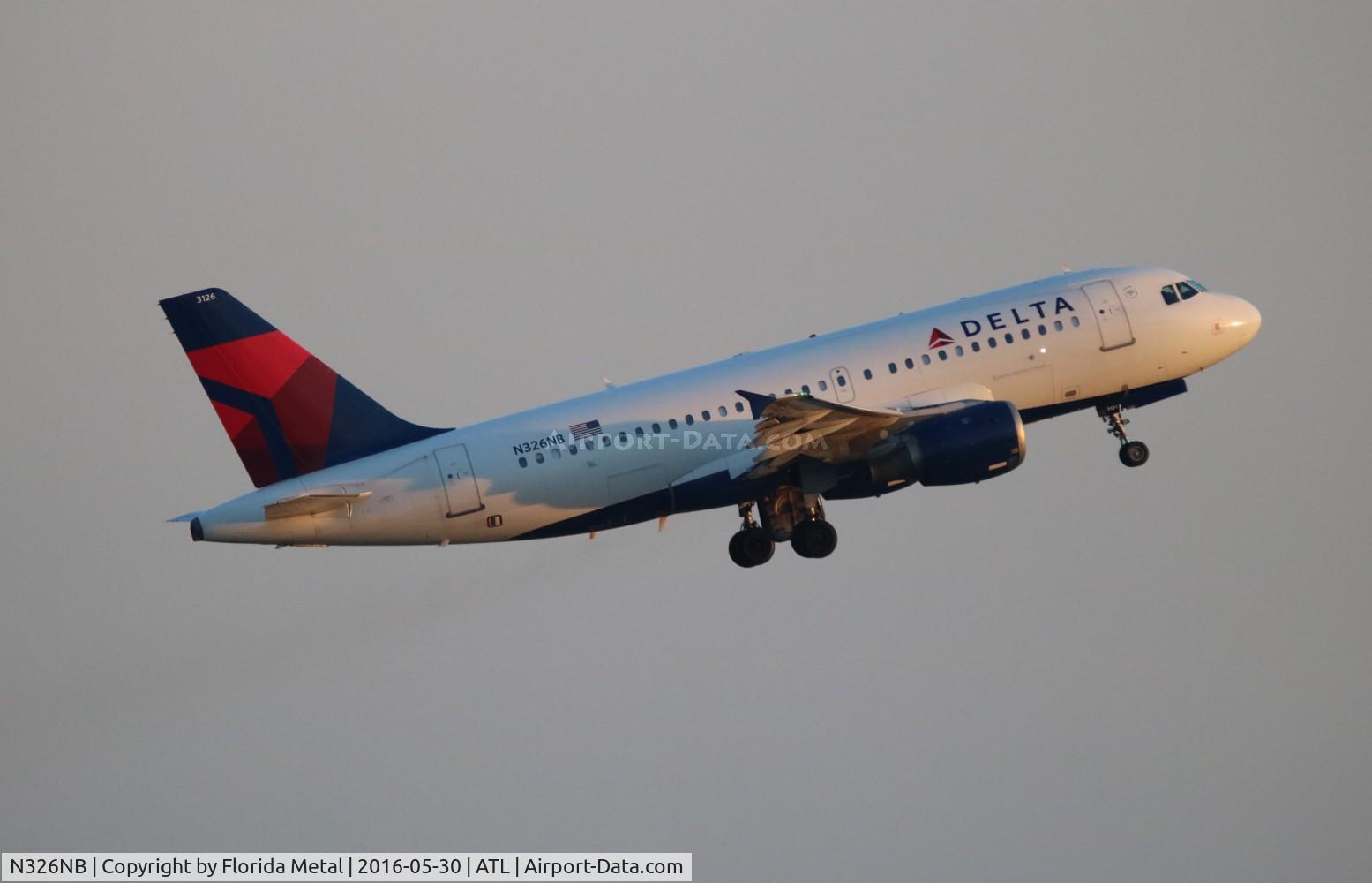 N326NB, 2001 Airbus A319-114 C/N 1498, Delta