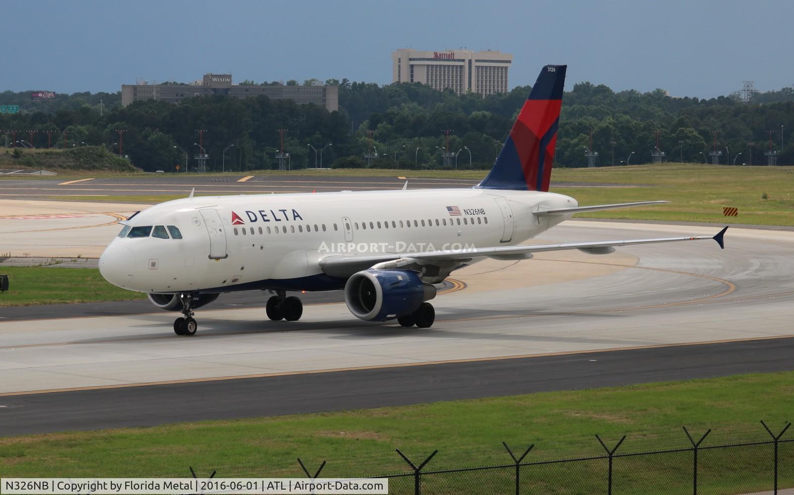 N326NB, 2001 Airbus A319-114 C/N 1498, Delta