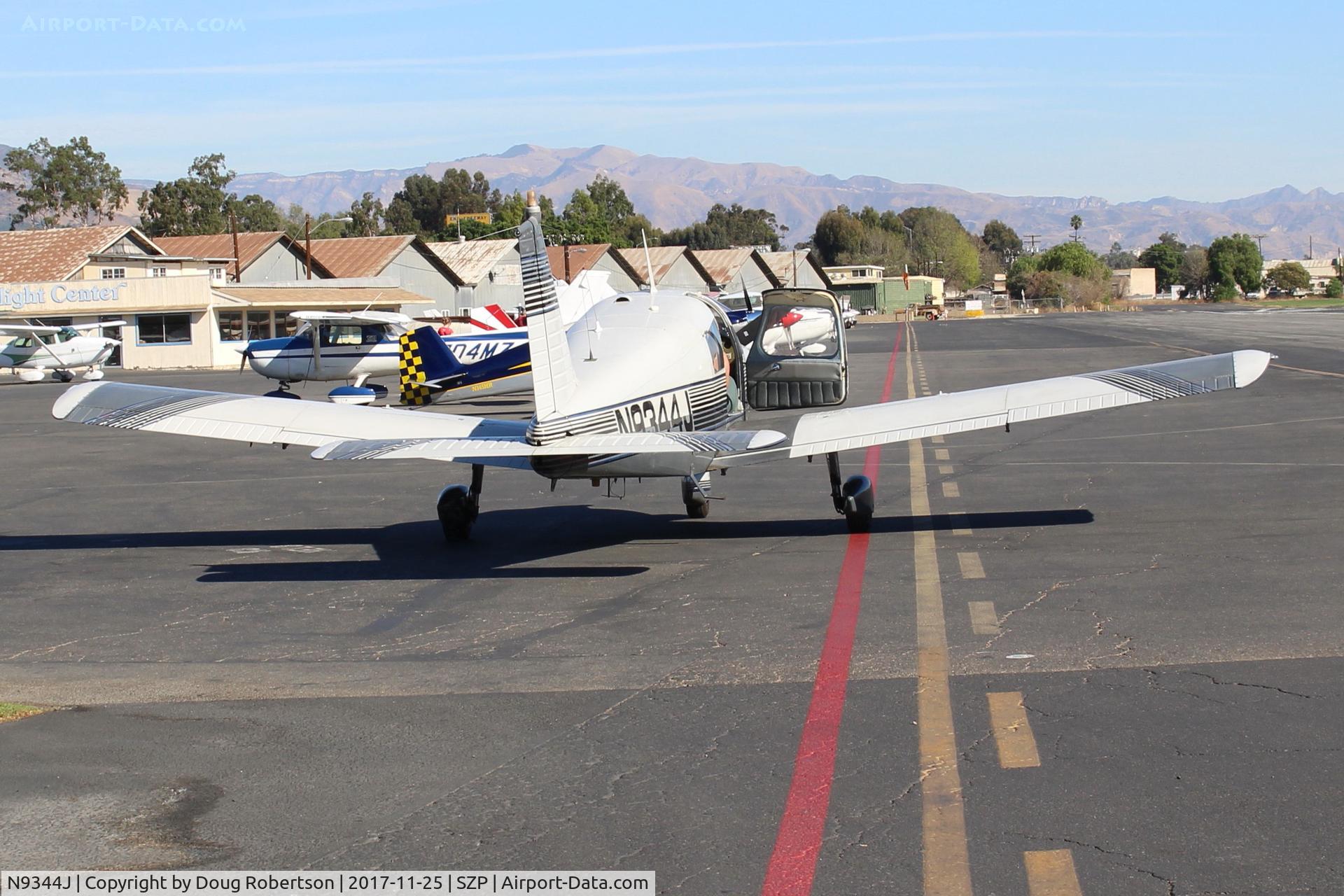 N9344J, 1966 Piper PA-28-180 Cherokee C/N 28-3442, 1966 Piper PA-28-180 CHEROKEE, Lycoming O&VO-360 180 Hp, almost ready for departure