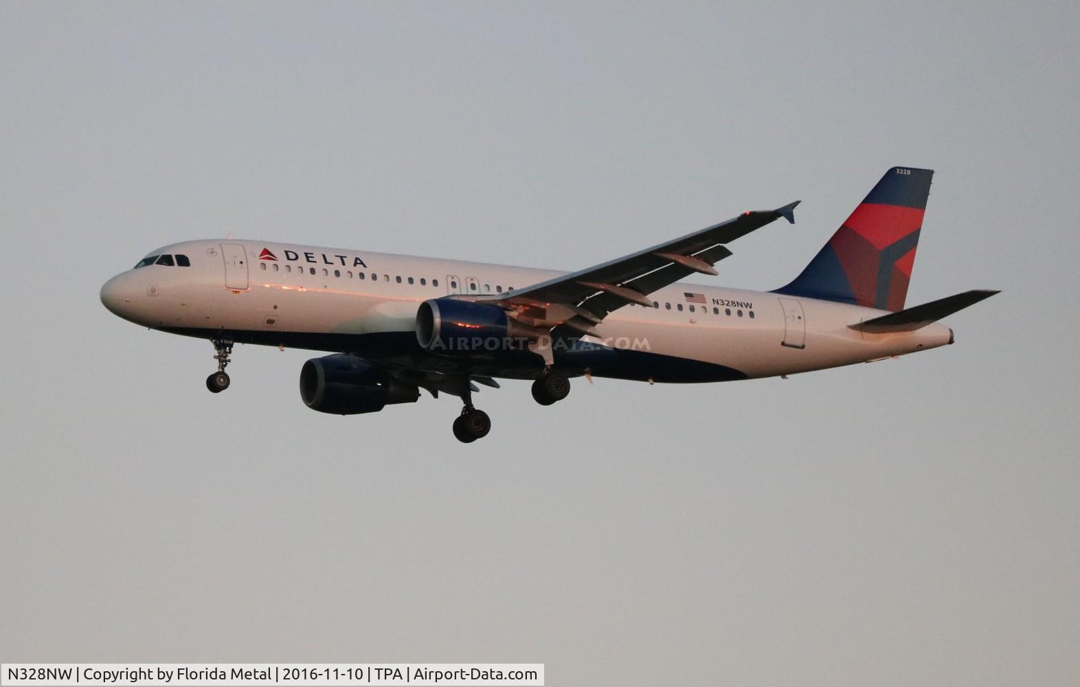 N328NW, 1992 Airbus A320-211 C/N 298, Delta
