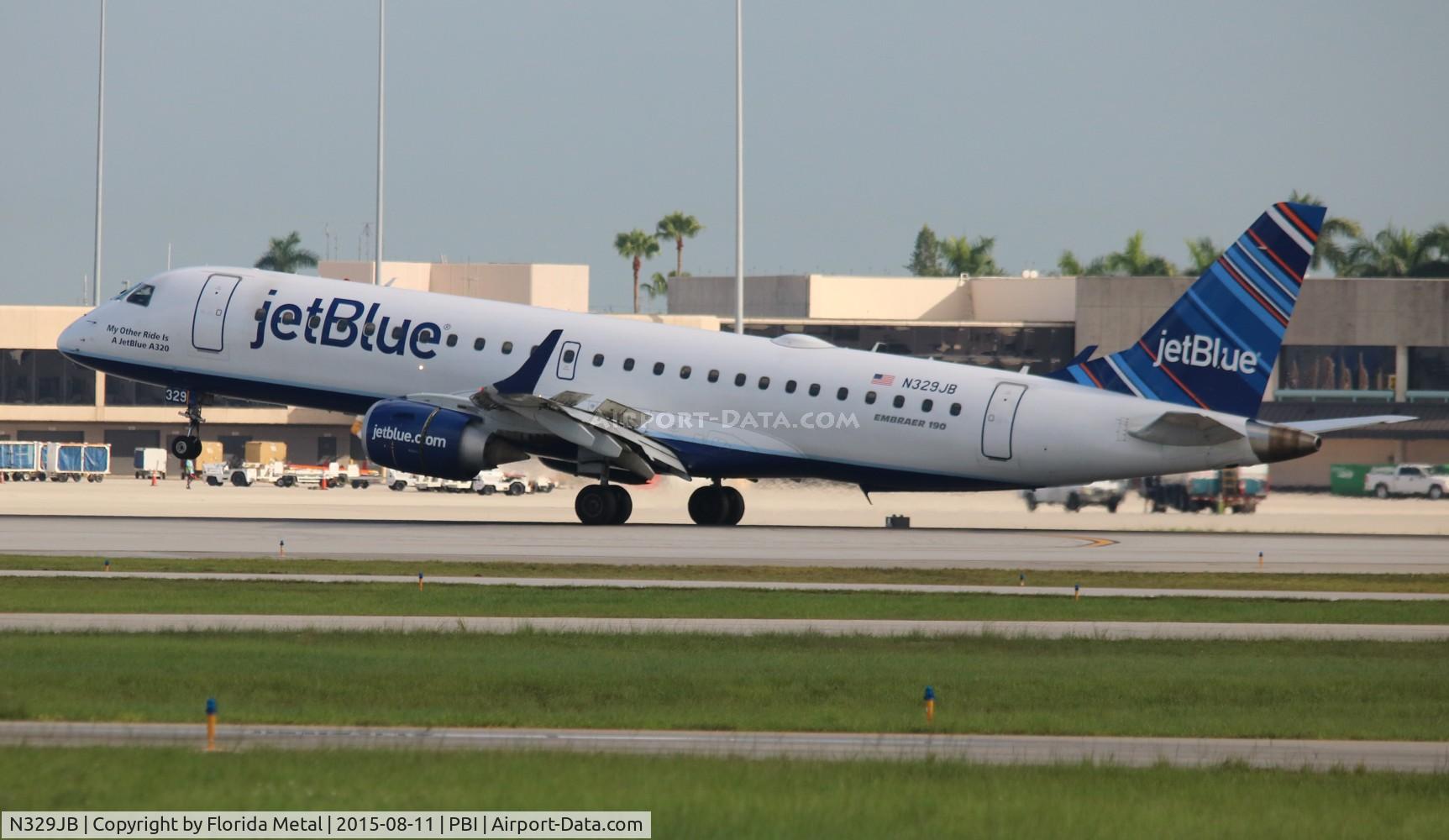 N329JB, Embraer ERJ-190-100 IGW 190AR C/N 19000433, Jet Blue
