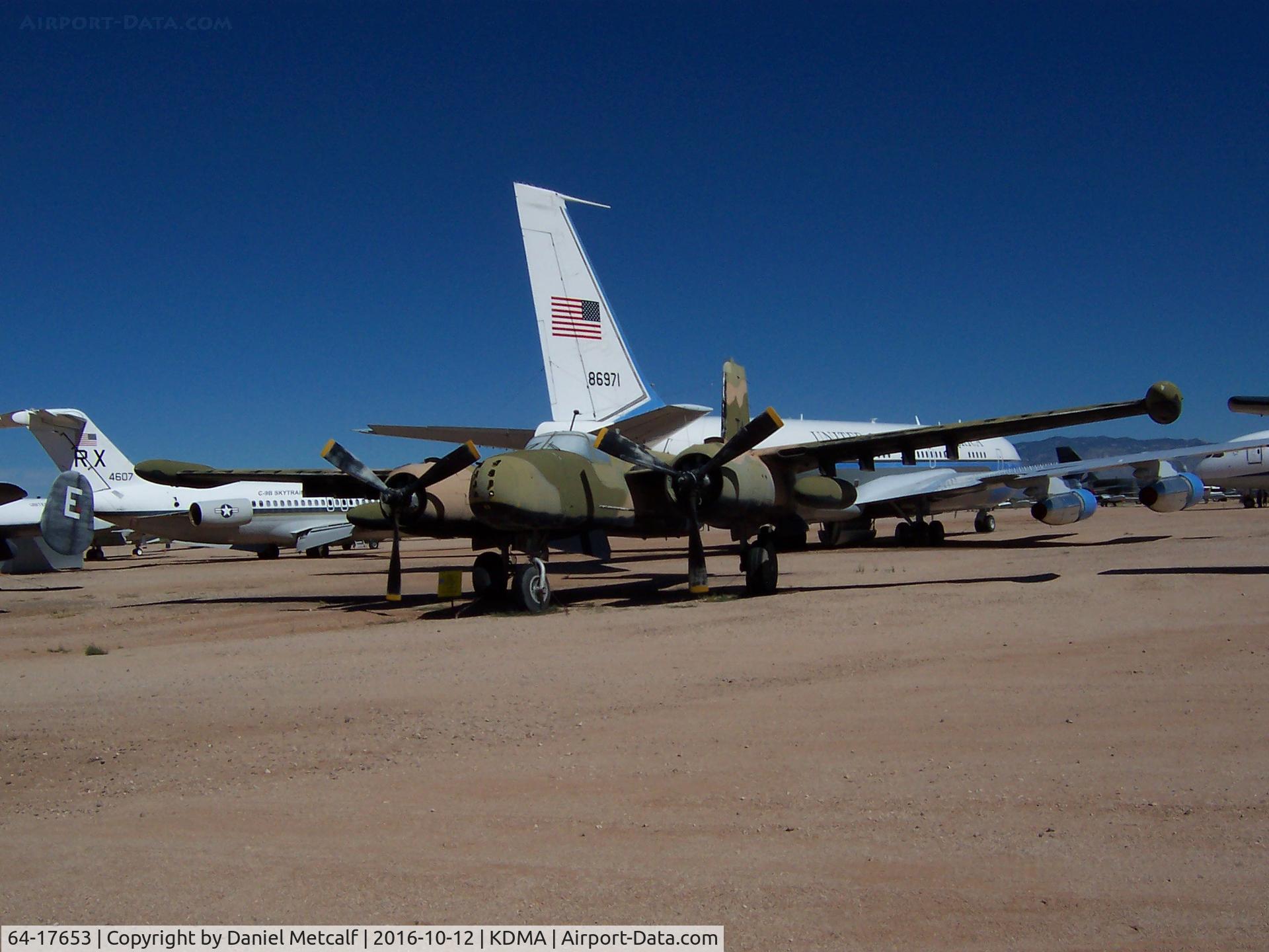 64-17653, Douglas-On Mark B-26K Counter Invader C/N 7091 (was 41-39378), Pima Air & Space Museum