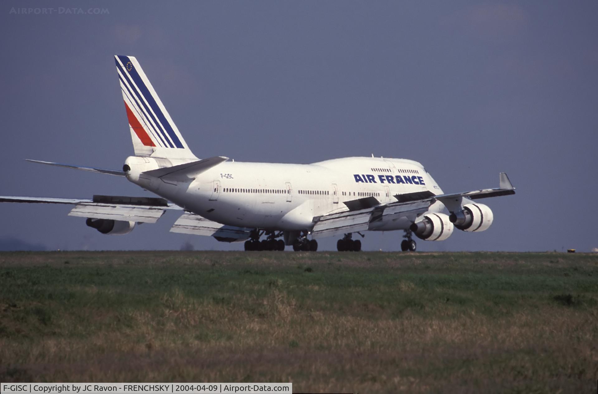 F-GISC, 1992 Boeing 747-428M C/N 25599, Air France (dd 2/18/92 wfu 23 Jan 12 ferried CDG-!ATL-GWO 05 - 06 Mar 2012 for scrapping std at GWO 06 Mar 2012)