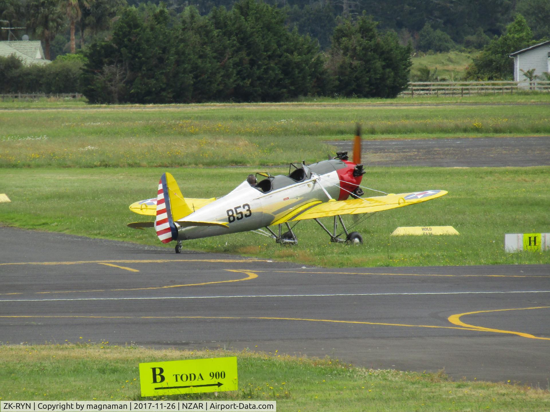 ZK-RYN, 1942 Ryan PT-22 Recruit (ST3KR) C/N 2062, going for a bash