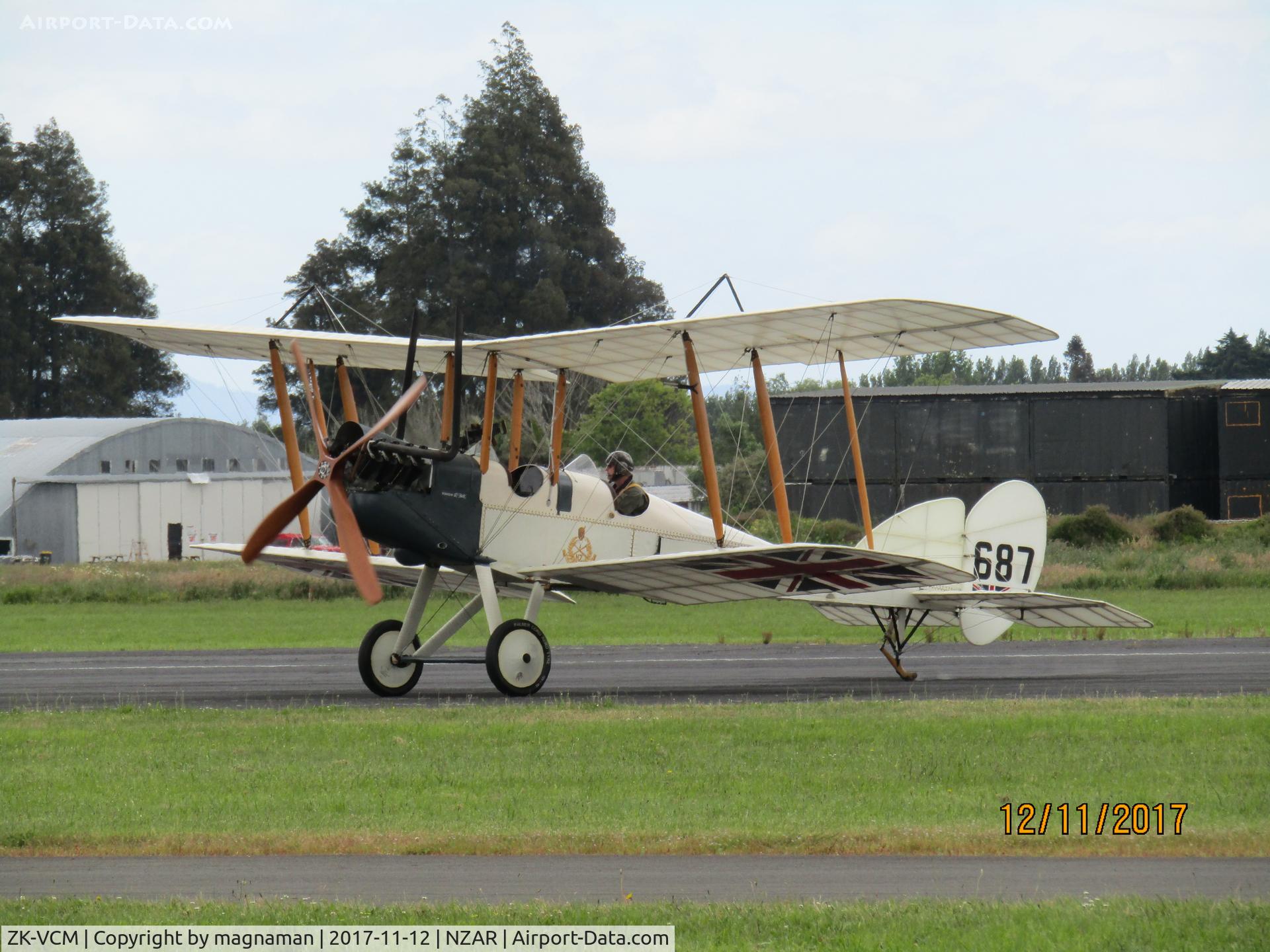 ZK-VCM, The Vintage Aviator BE2e-1 C/N 11233, At open day display