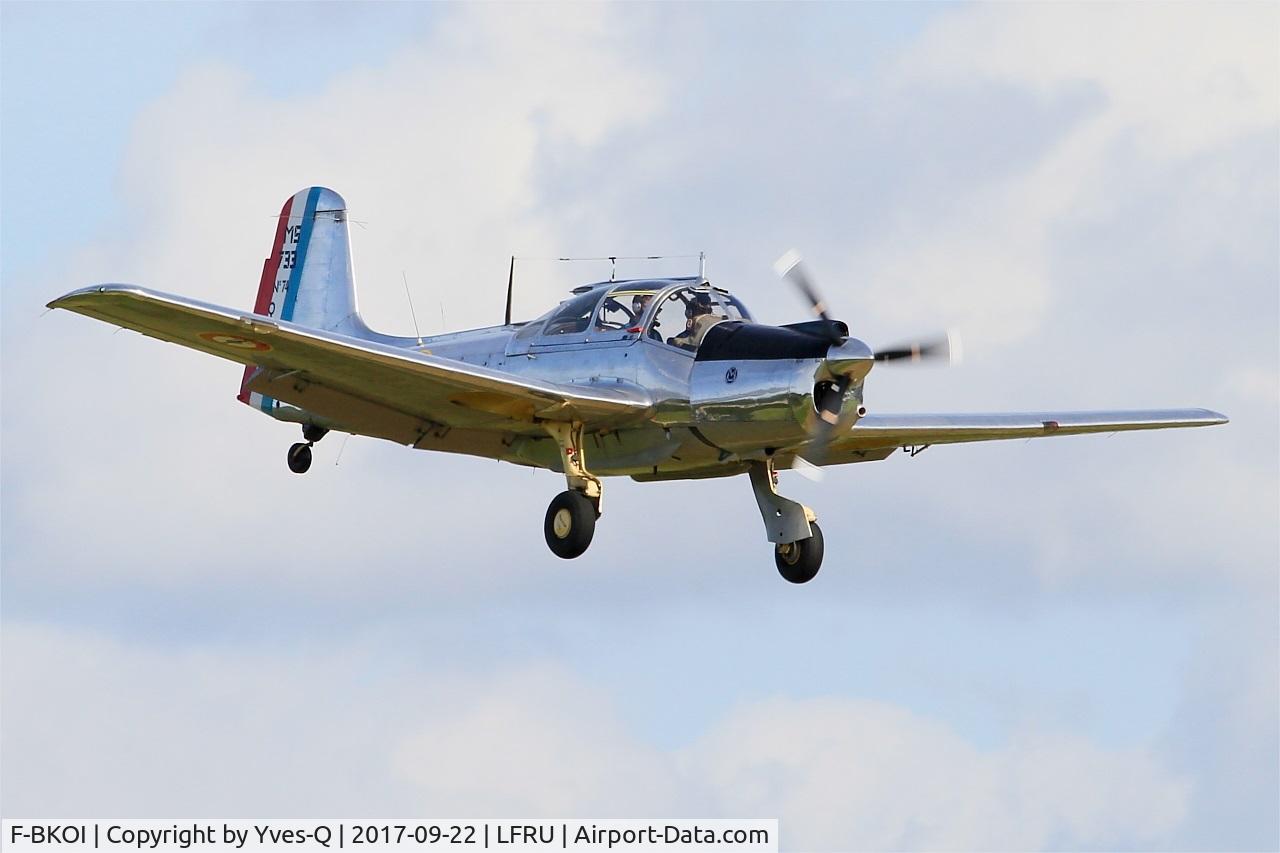 F-BKOI, Morane-Saulnier MS-733 Alcyon C/N 74, Morane-Saulnier MS-733 Alcyon, Short approach rwy 23, Morlaix-Ploujean airport (LFRU-MXN) Air show 2017